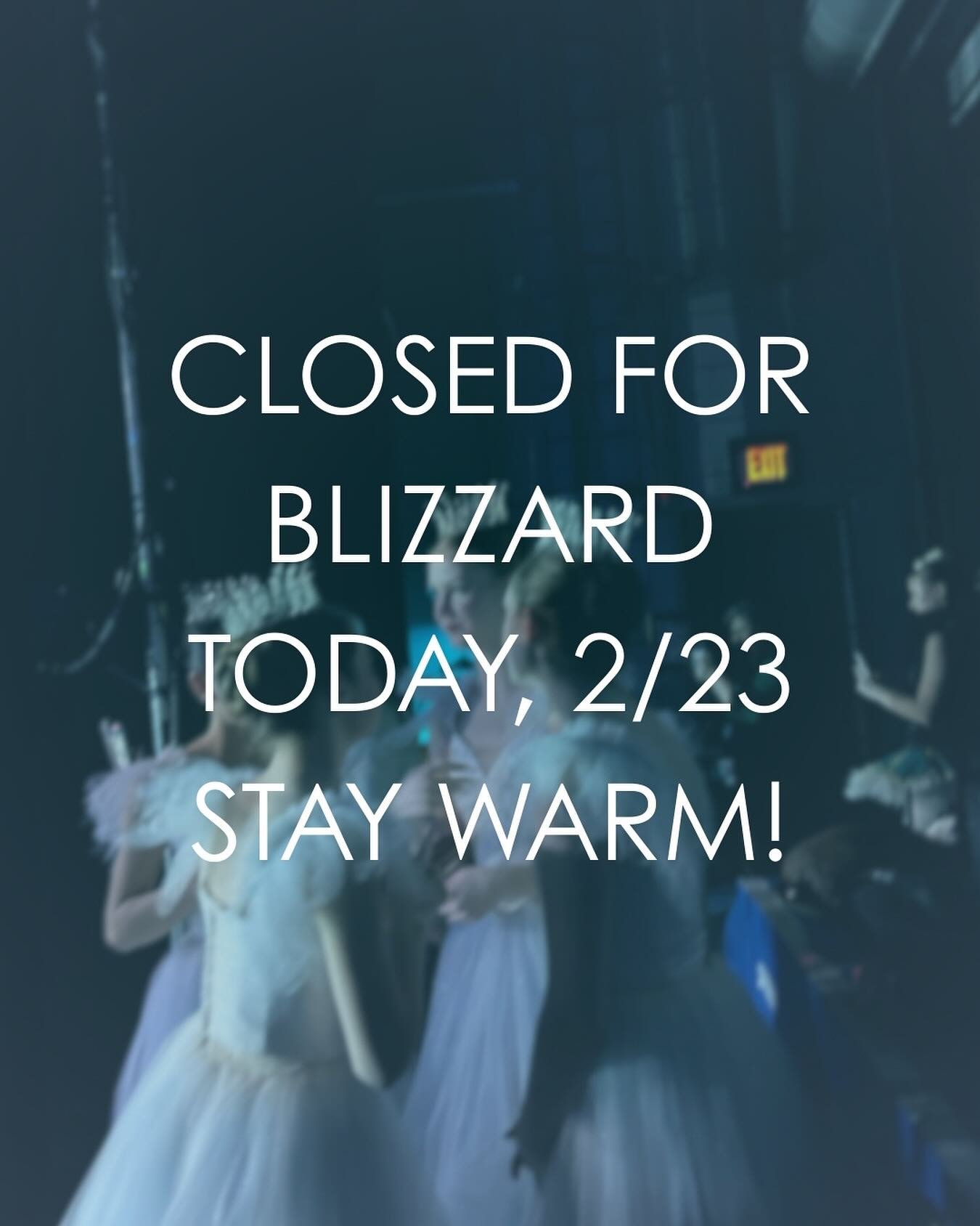 Stay warm and have some fun in the snow today! 🩰❄️