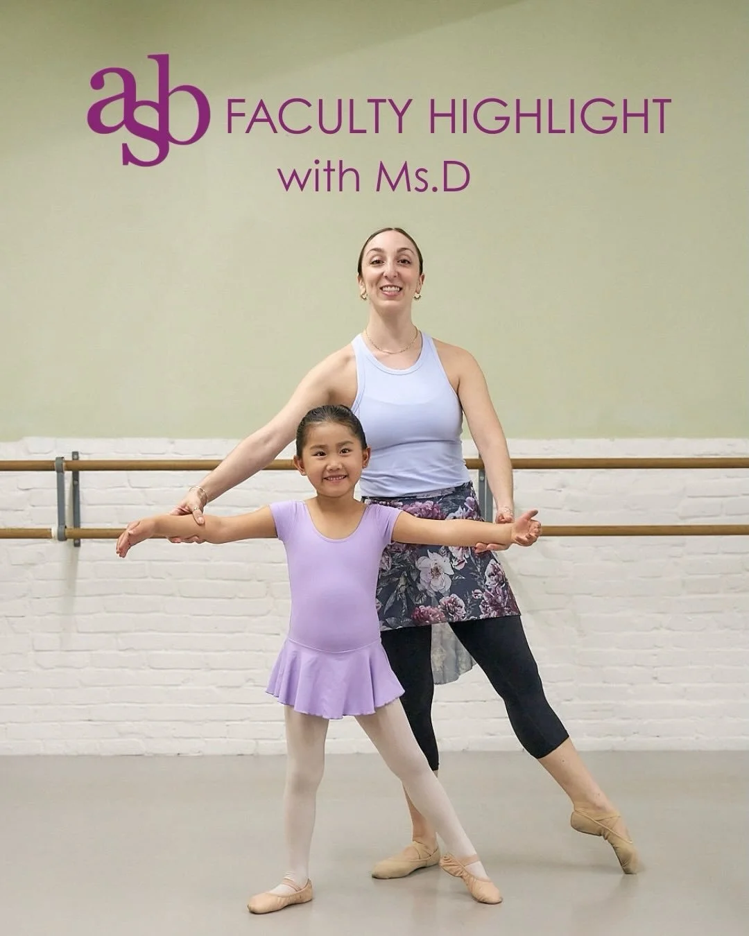 Faculty Highlights with Ms.D! Get to know a bit about this beloved ASB teacher and Artistic Director of Commonwealth Ballet!💕🩰

Thank you Ms.D for the creativity and passion you provide to our students daily!

#balletteacher #actonschoolofballet #b