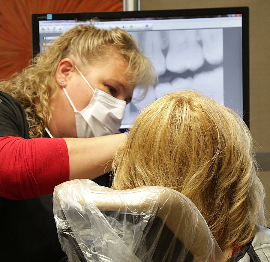 checking x-rays
