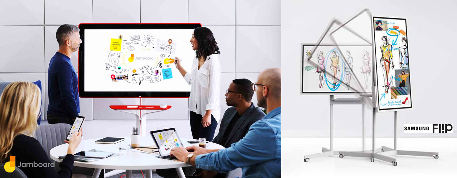 Interactive whiteboards in conference rooms