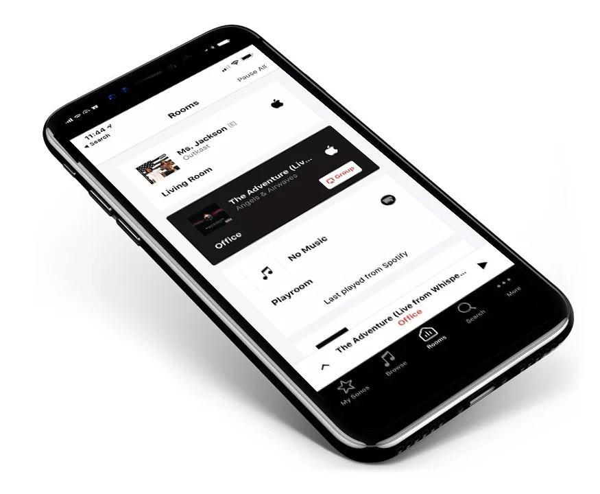 whole-house audio iphone app sonos