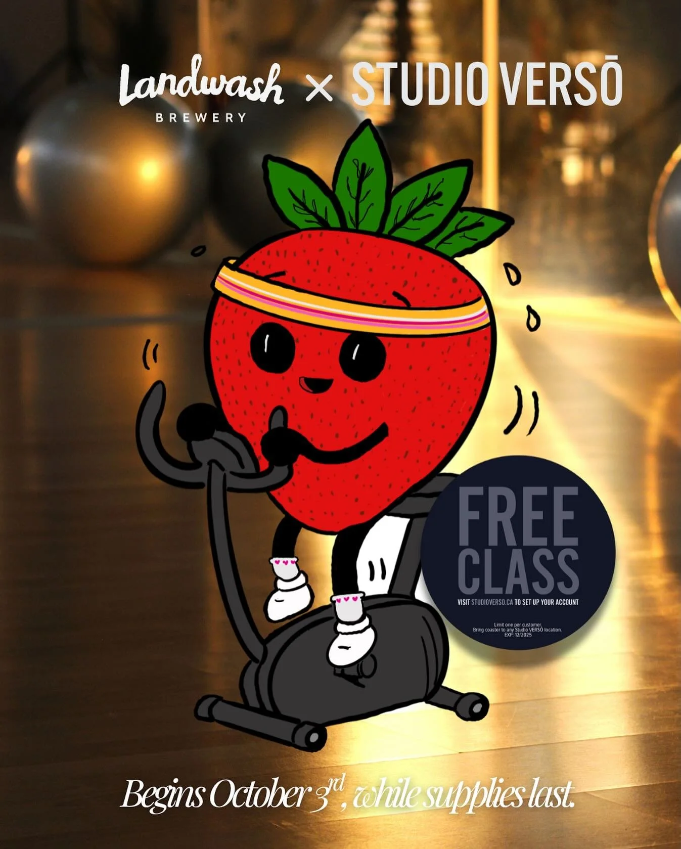 Landwash Brewery and Studio VERSŌ are teaming up to bring you an exciting offer to celebrate the new Mount Pearl Studio VERSŌ location.
🍻
On&nbsp;October 3rd,&nbsp;when you grab a pour of Berry on Top in Landwash&rsquo;s taproom, you&rsquo;ll get a 