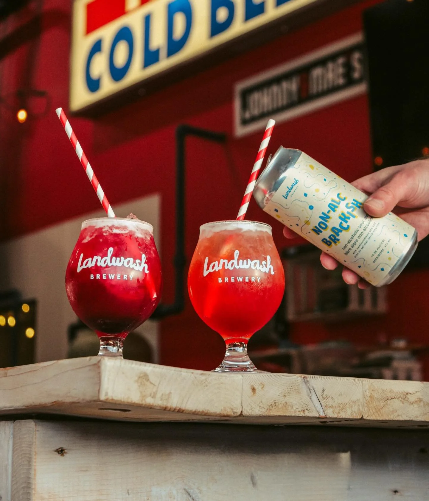 Say hello to the Berry Brackish Mocktail!
🫐
This mocktail is brand new for Dry Jan! It is made with Non-Alcoholic Brackish, lemon, lime, simple syrup, and house made syrup (your choice of fruit punch or blueberry!)
🙌