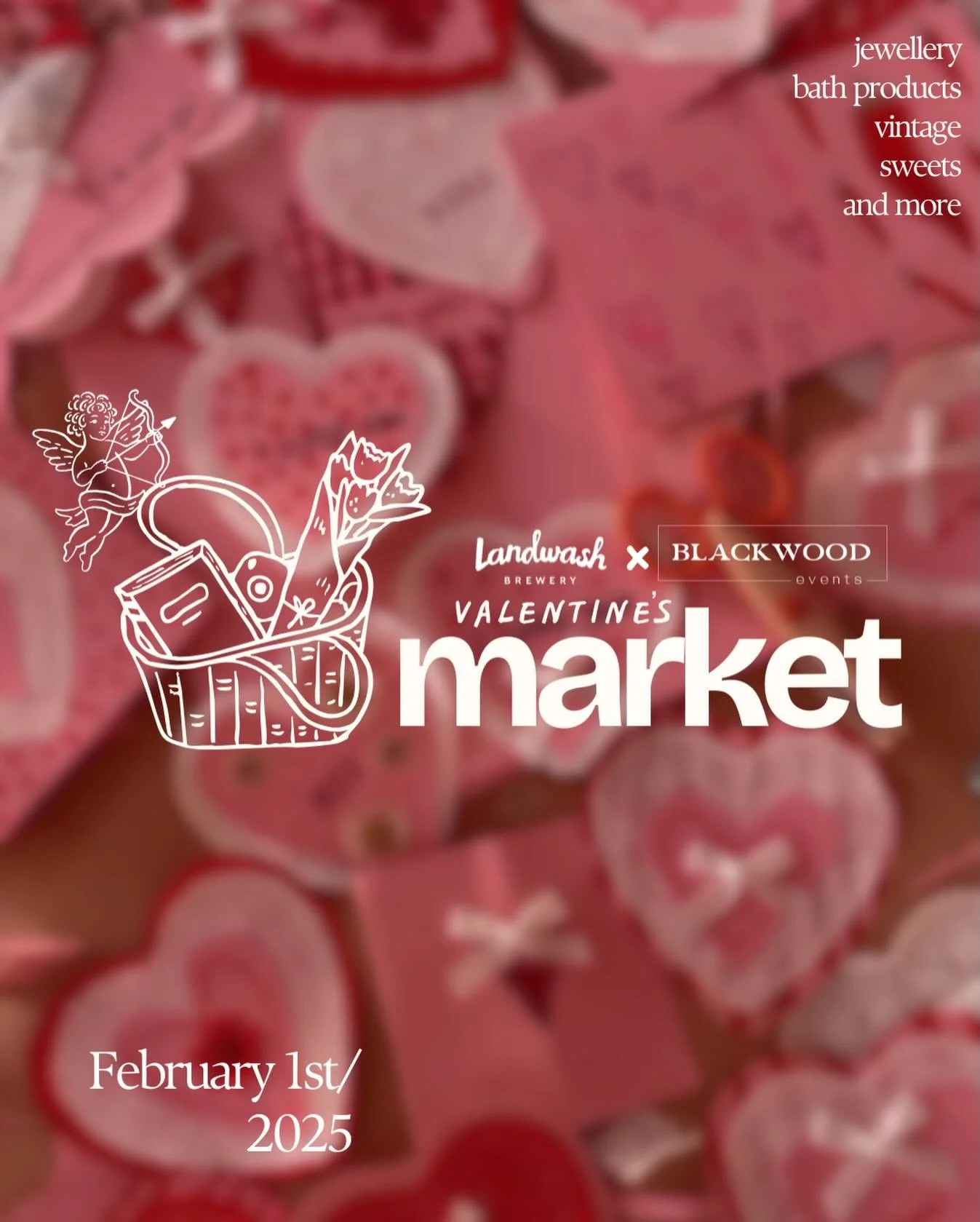 Blackwood Events is back with a Valentine&rsquo;s Market!
💞
The market will take place on February 1st from 1-5pm. There is no entry fee, this event is totally free!
💖
Please keep in mind that for events like our markets, there are sadly a lot of s
