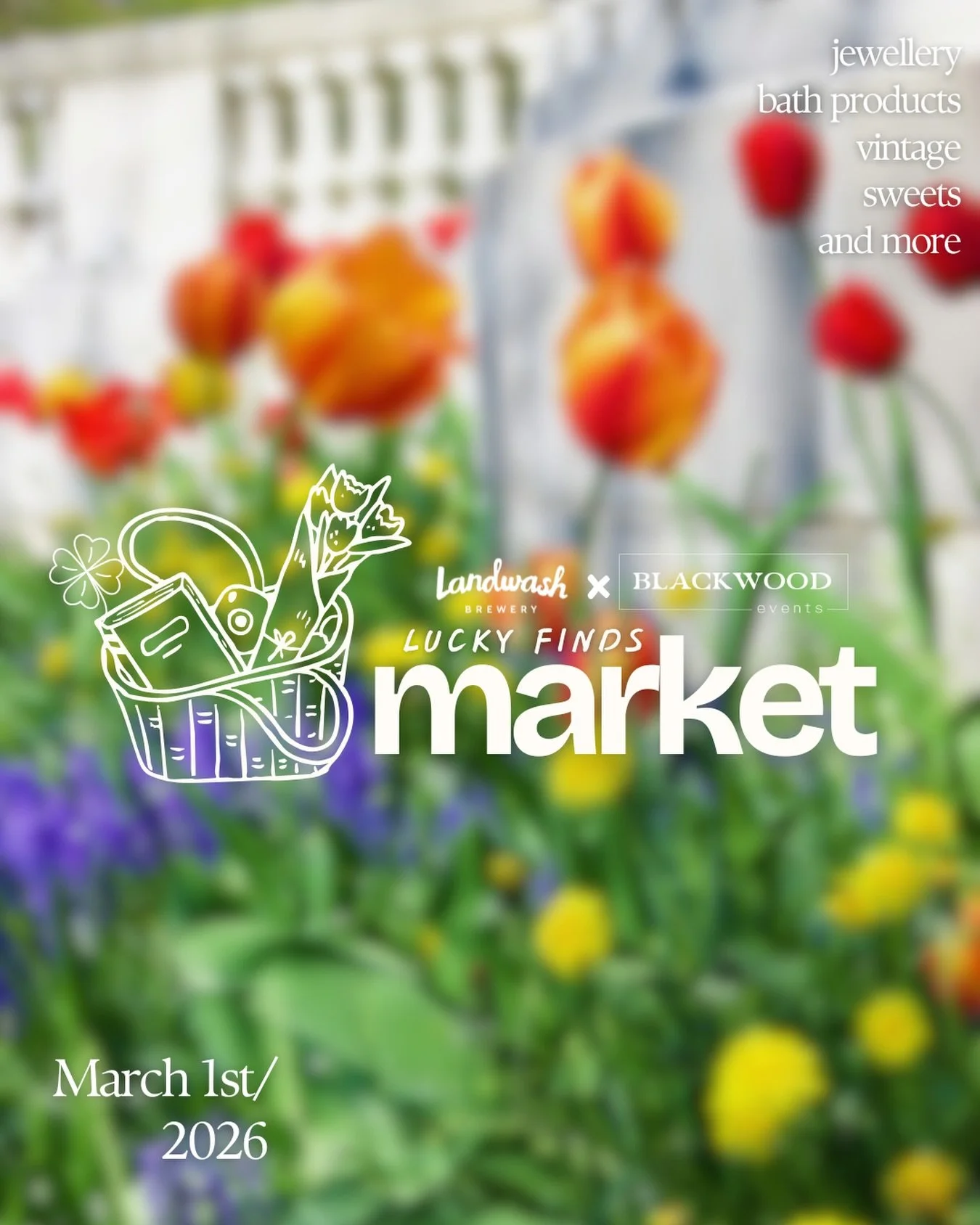 Blackwood Events is back with another monthly market!
💚
The market will take place on March 1st from 1-5pm. There is no entry fee, this event is totally free!
☘️
Please keep in mind that for events like our markets, there are sadly a lot of scam com
