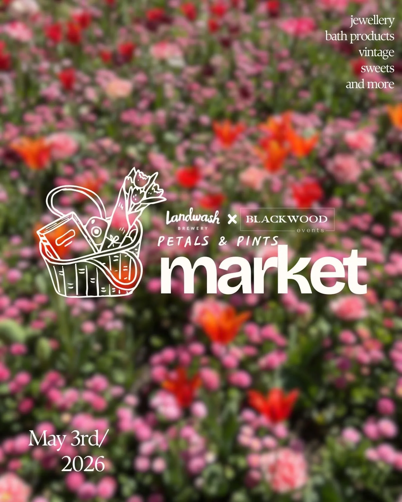 @blackwoodeventsnl returns with another monthly market!
🌸
This one will take place May 3rd from 12-4pm. There is no entry fee as usual, this event is totally free!
🙌
Please keep in mind that for events like our markets, there are sadly a lot of sca