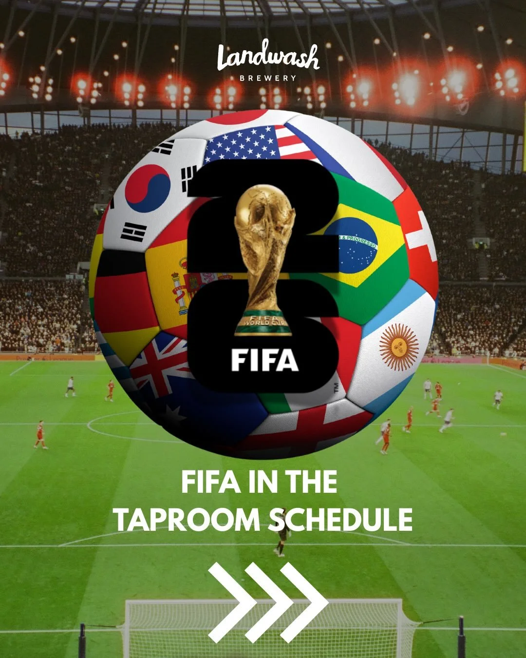 Are you folks ready for the FIFA World Cup 2026? Here is the schedule the games we will be showing in the taproom! As more of the schedule gets released, we will update this post!
⚽️