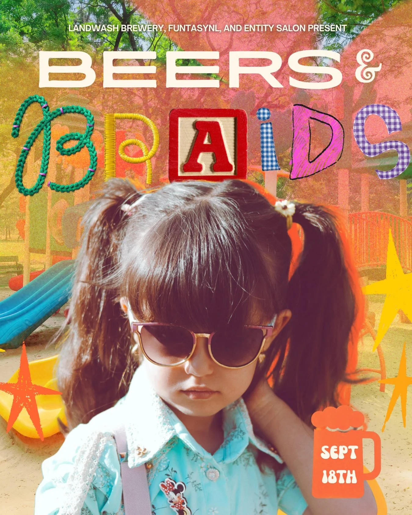 On September 18th at Landwash Brewery from 7 to 9 PM Beers &amp; Braids is making its return!
🎀
Whether you&rsquo;re a seasoned pro or you&rsquo;ve been winging ponytails and praying for the best, this night is for you. Learn the basics of brushing,