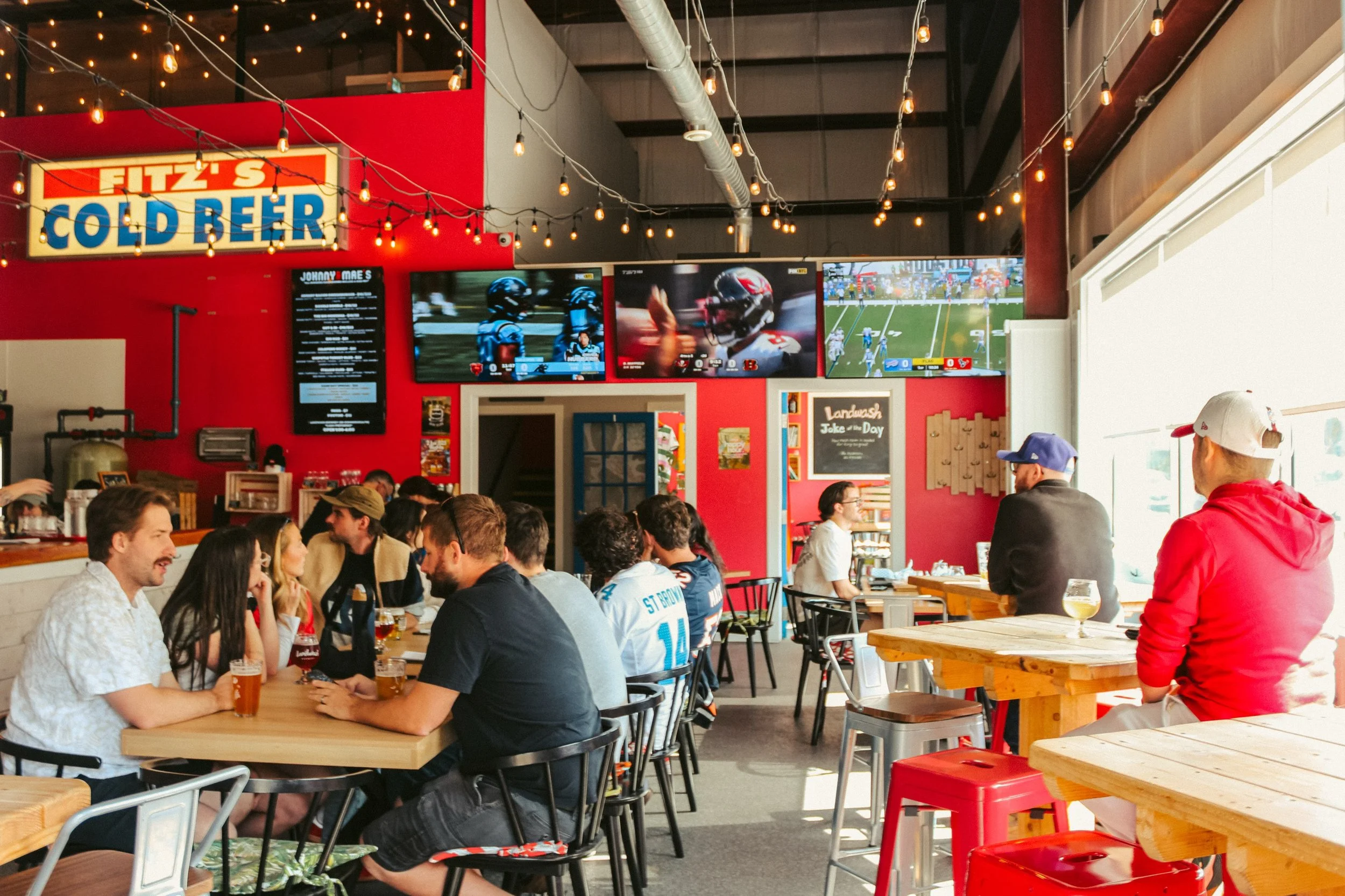 Football Sundays have officially begun at Landwash!
 🏈
Reminder, we are open until 10pm tonight as Football Sundays and Landwash&rsquo;s Best in Draught Mug Club kicks off! We have very LIMITED space left in the Mug Club so if you want to snag the l