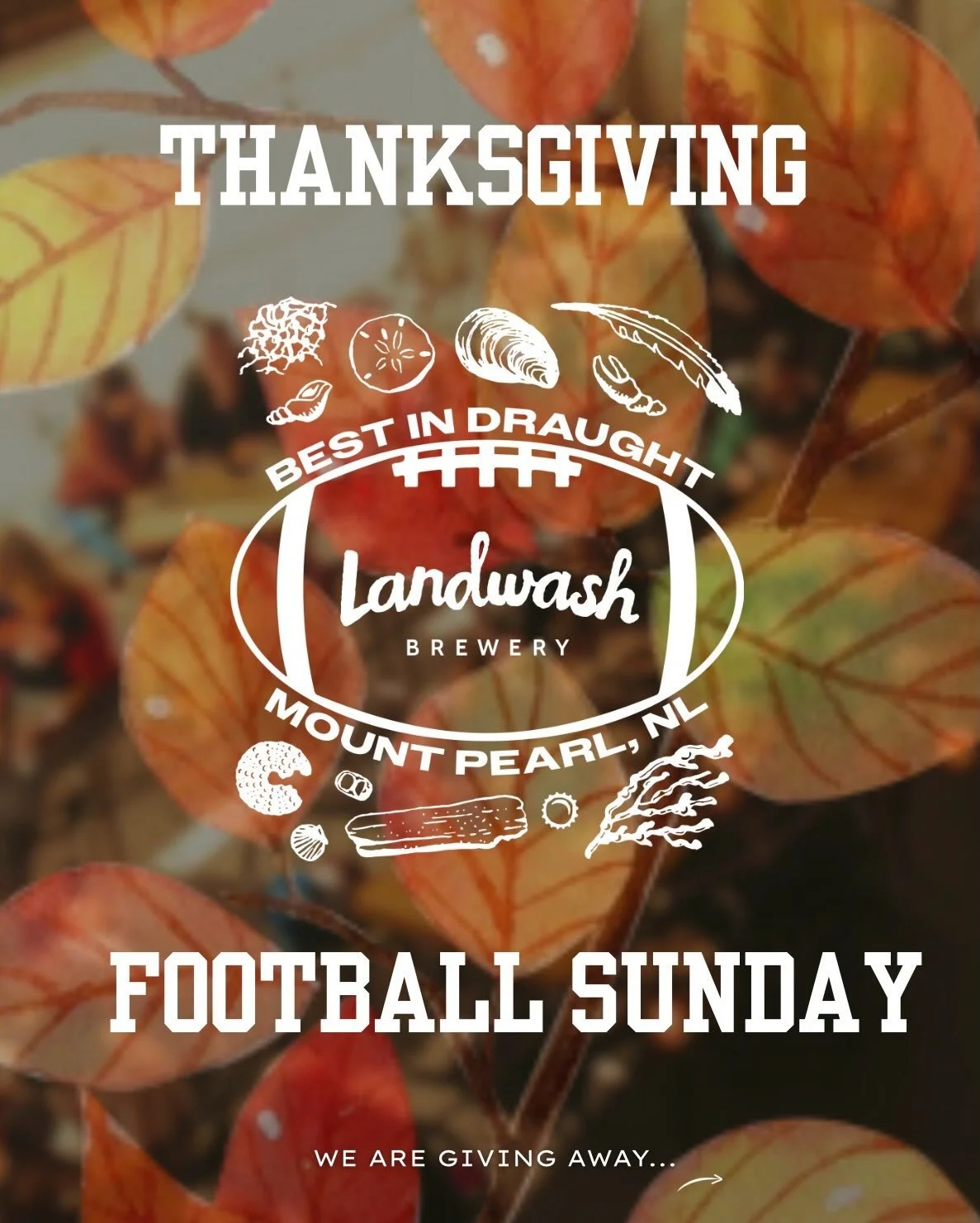 It&rsquo;s a special Football Sunday here in the taproom because it&rsquo;s Thanksgiving weekend! 
🏈 
To show just how thankful we are for all the folks enjoying the Best in Draught Mug Club and our new Sunday tradition, we are giving away A WHOLE T
