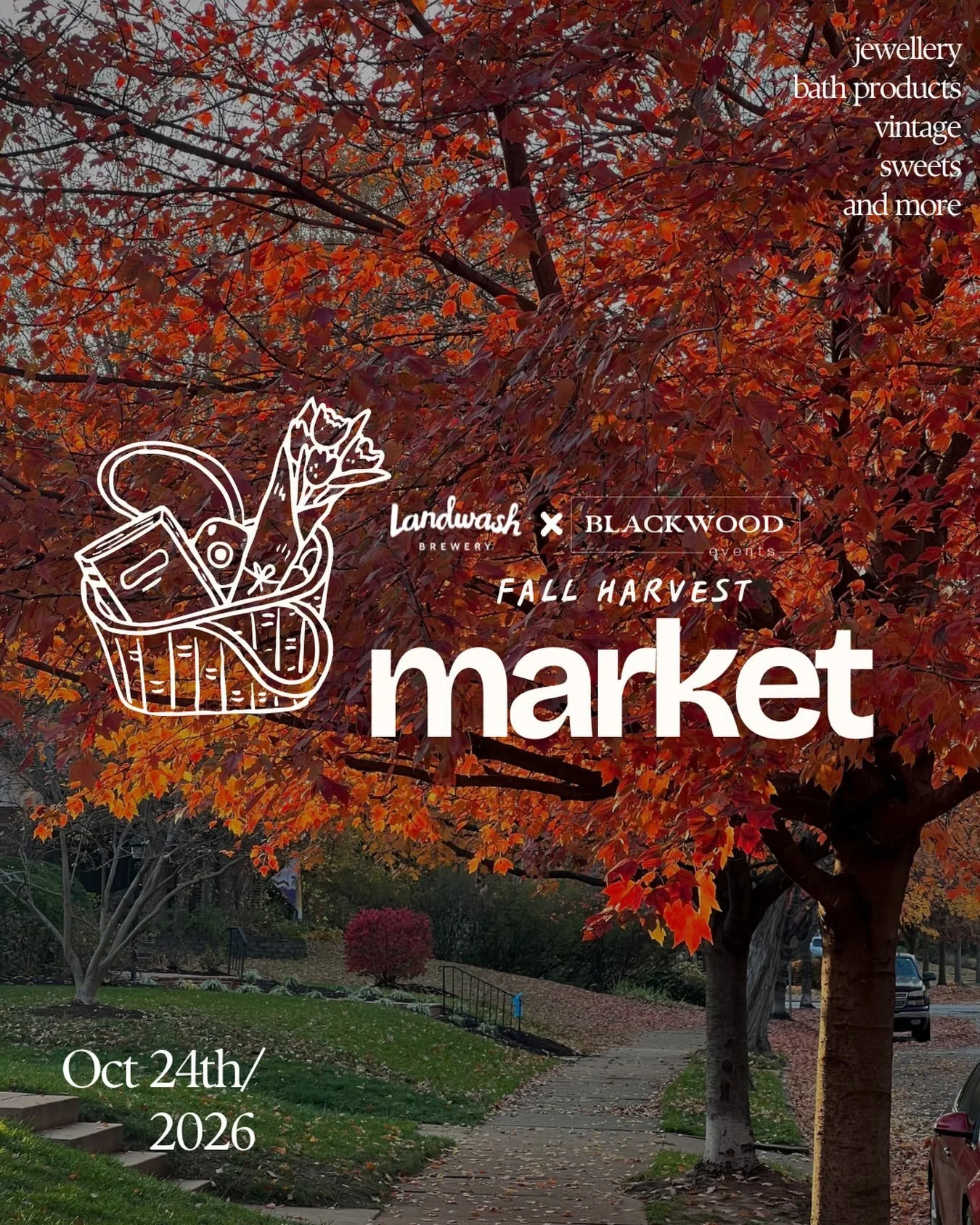 @blackwoodeventsnl returns with a monthly market!
🙌
This one will take place October 24th from 1-5pm. There is no entry fee as usual, this event is totally free!
🍁
Please keep in mind that for events like our markets, there are sadly a lot of scam 
