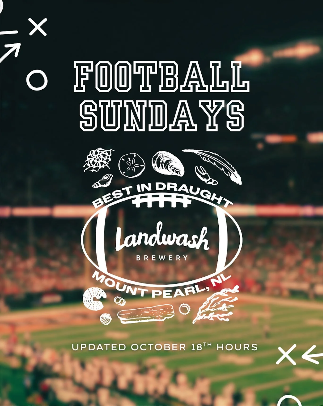 Best in Draught Football Sundays continue this week in the taproom!
🏈
Bring your people and come watch some football with us! Anyone wearing a jersey gets entered in for a prize, plus our Pick Six challenge continues. This week, @johnnyandmaes have 