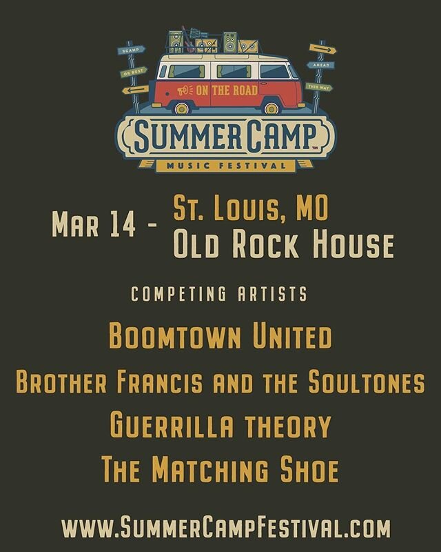 Hey #STL -&gt; Our next dance party is March 14 at @oldrockhousestl #laceupandletloose #scamp20 #skamusic #stlmusic #stlouis 🕴🏽🕴🏿🕴🏾🔥🏁🎶