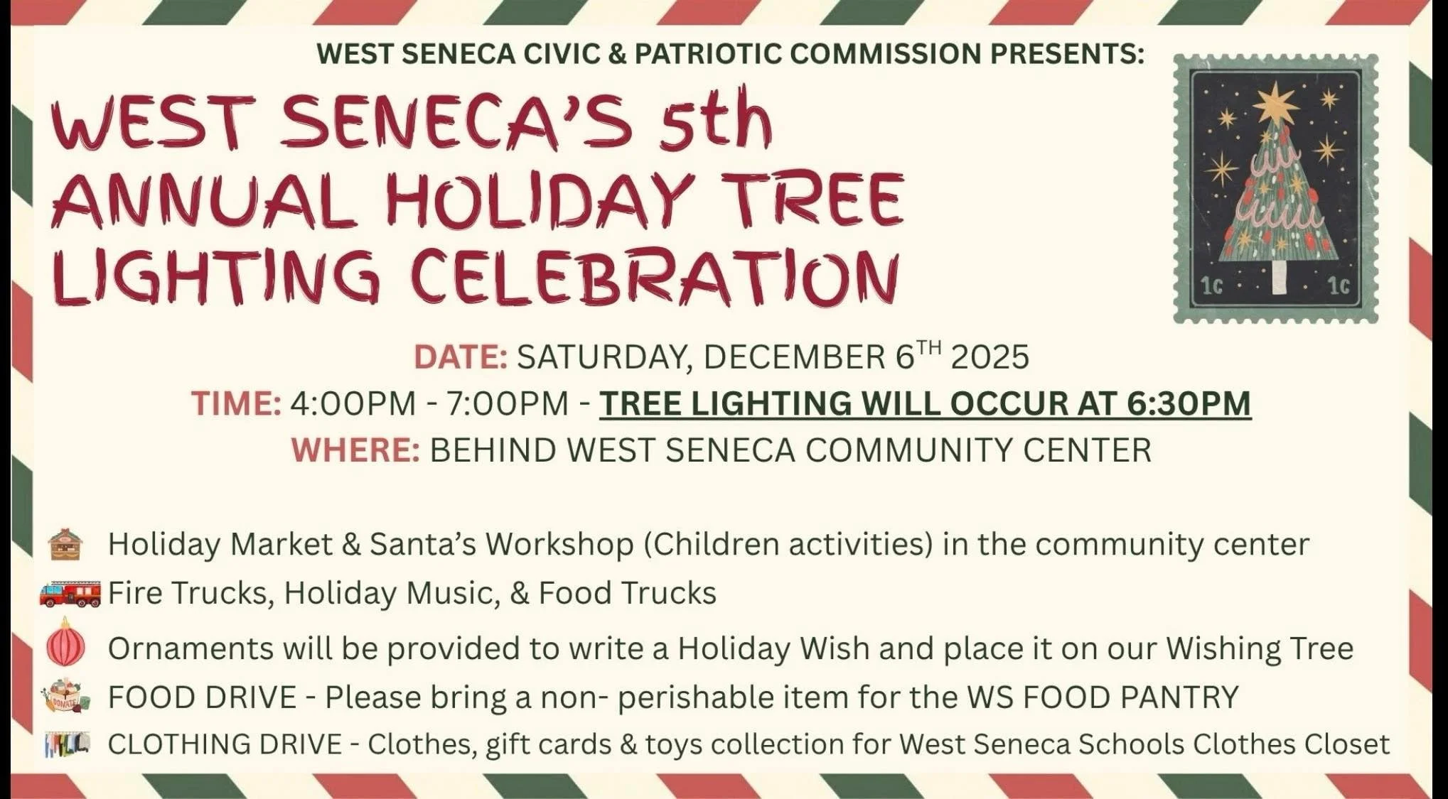 West Seneca's Annual Tree Lighting Celebration 