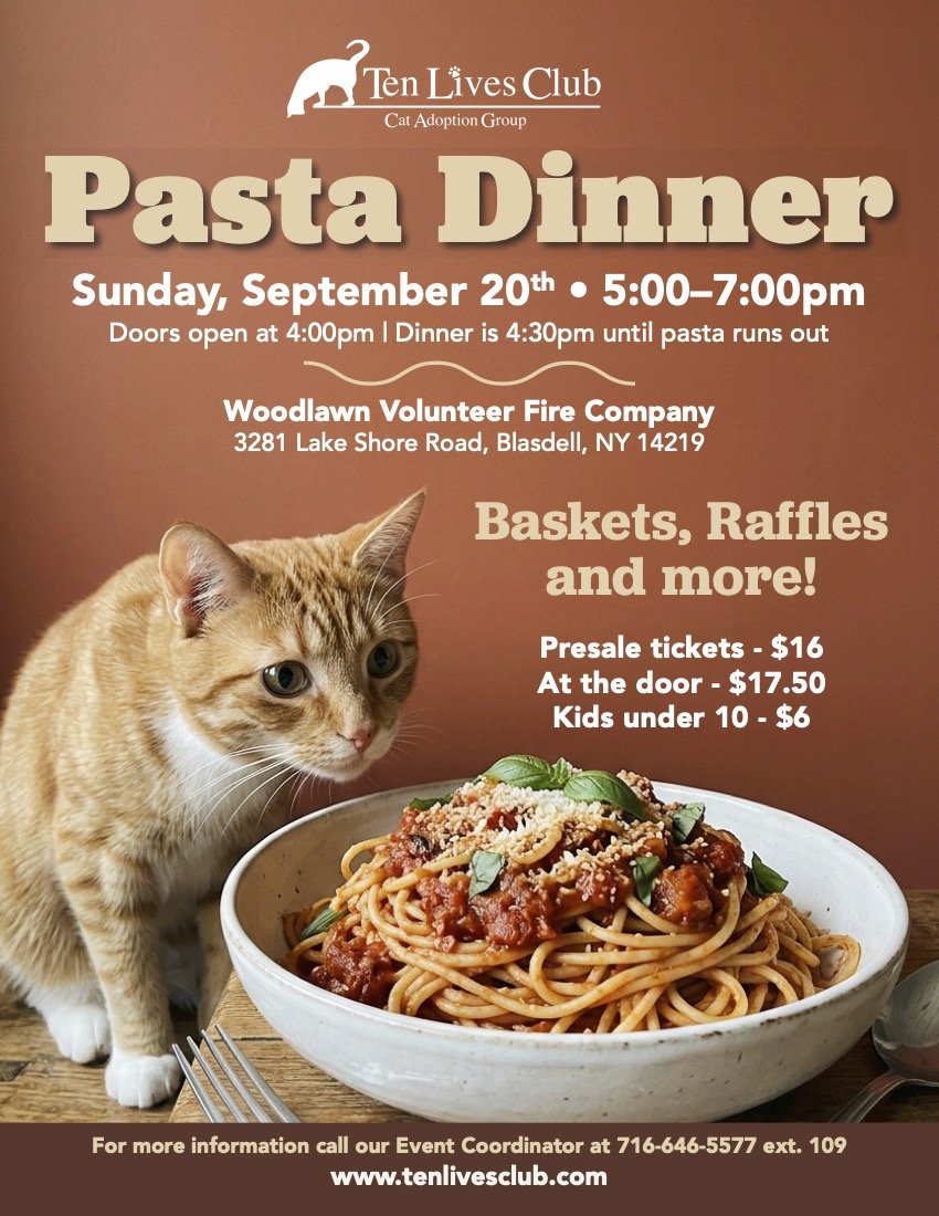 2026 Pasta Dinner Presale