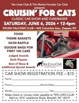Cruisin' for Cats Car Show Registration 2026