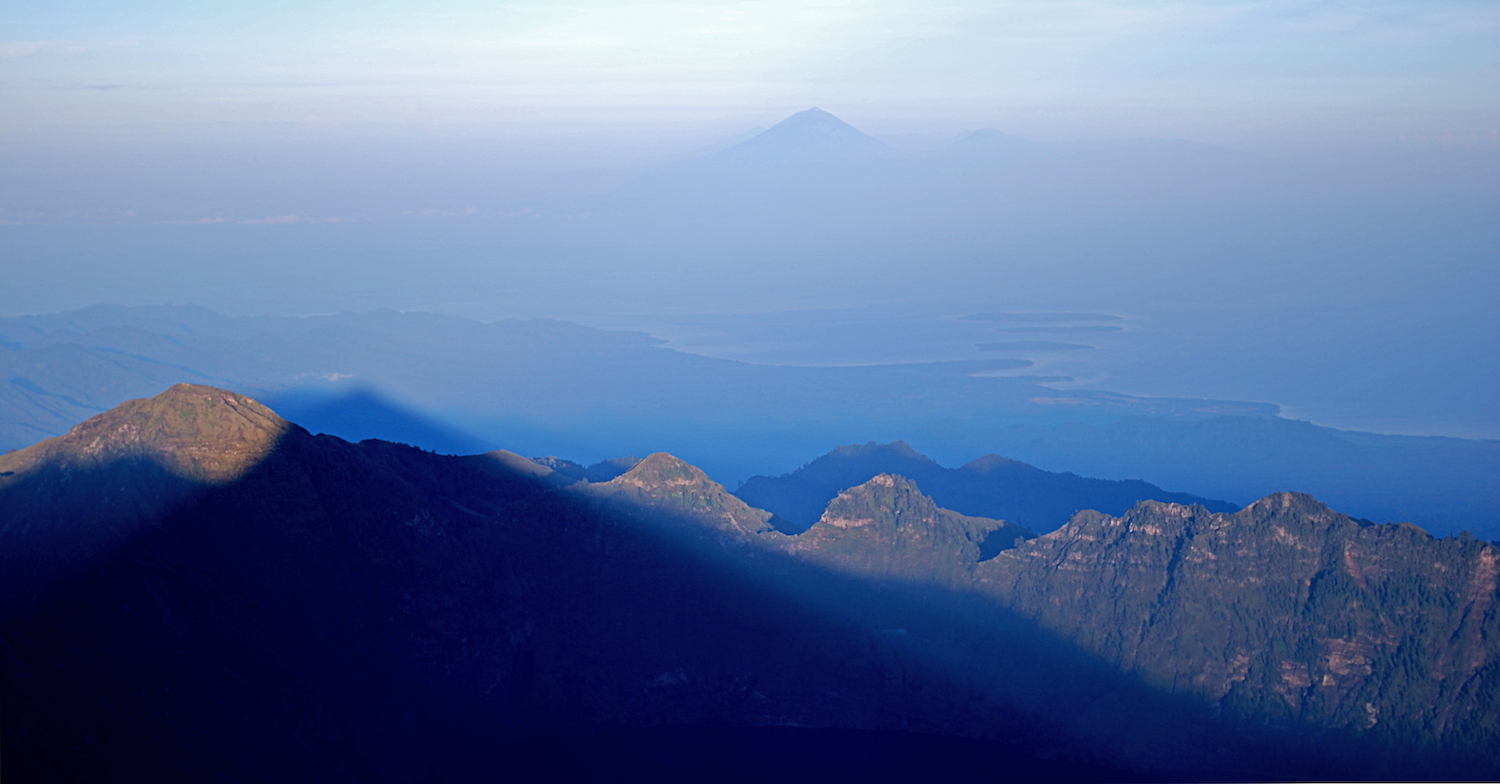 *Mt. Agung (Bali) in the distance.