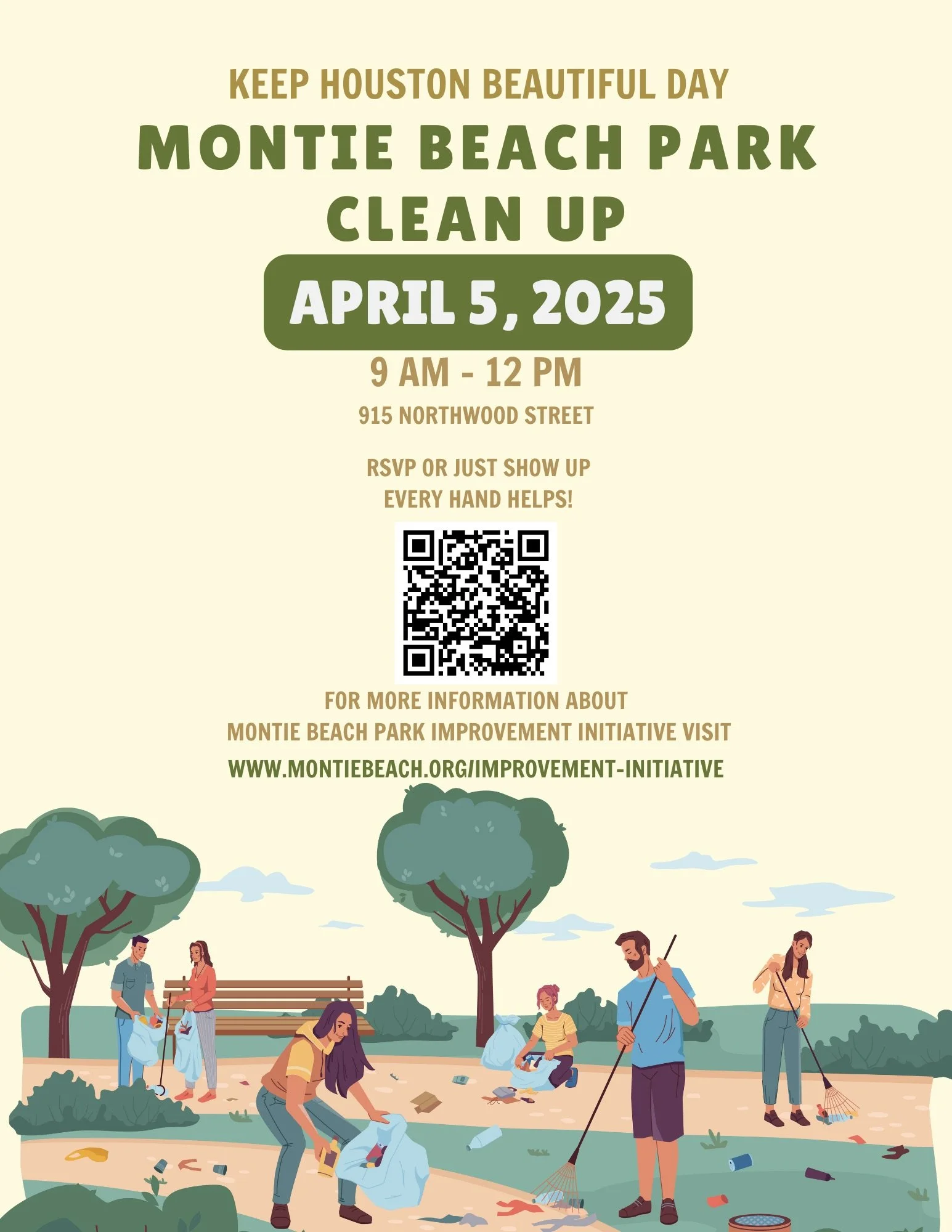 Keep Houston Beautiful Day – Montie Beach Park Clean-Up!