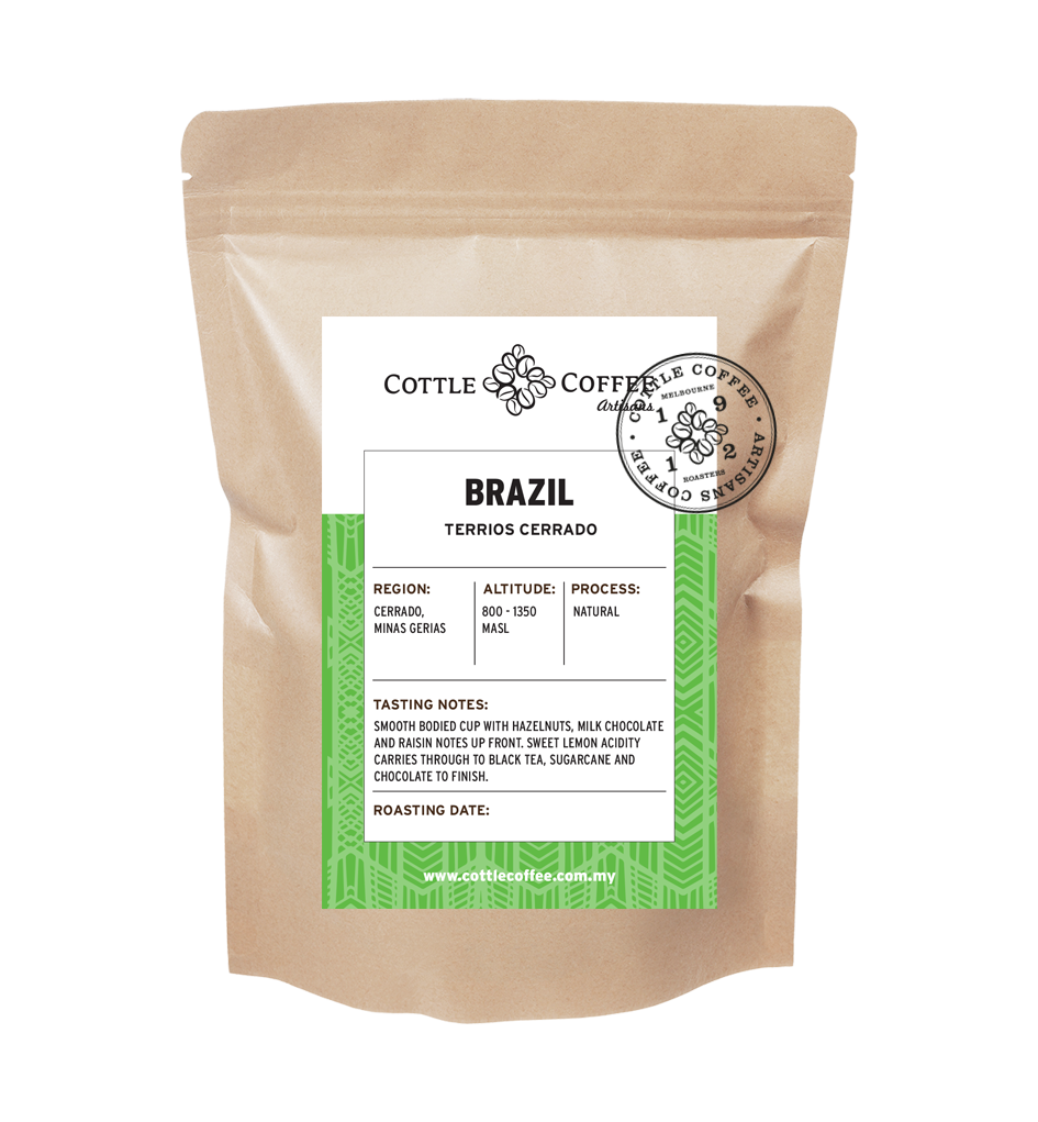 Cottle Coffee Brazil Terrios Cerrado – specialty coffee beans Malaysia