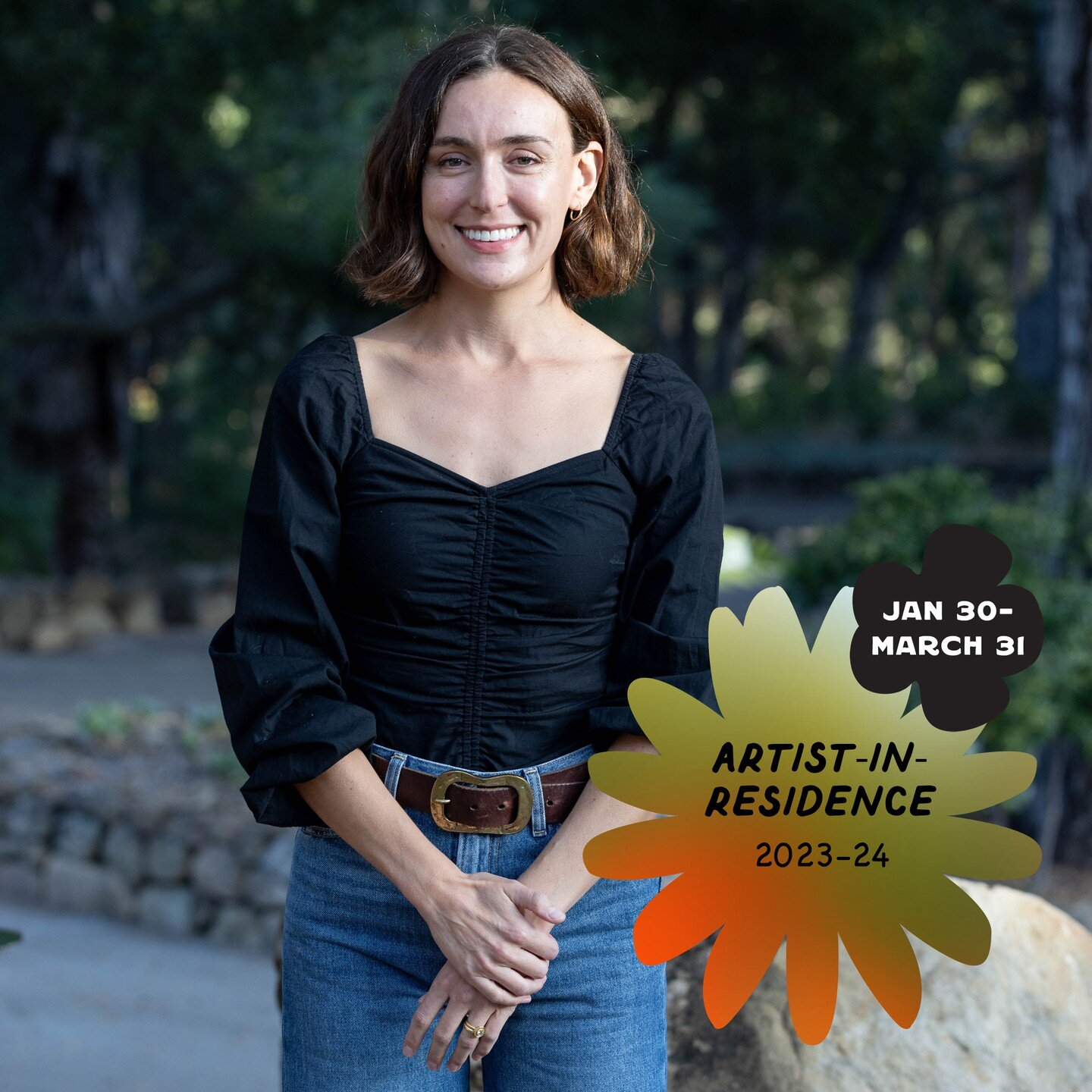 Shortly after Eliot Spaulding @eliot_spaulding started her residency at Taft Gardens, on February 1, seasonal rains returned to the Ojai Valley. The Santa Ana Creek rose, making the roads to Taft impassable. After missing several weeks due to restric