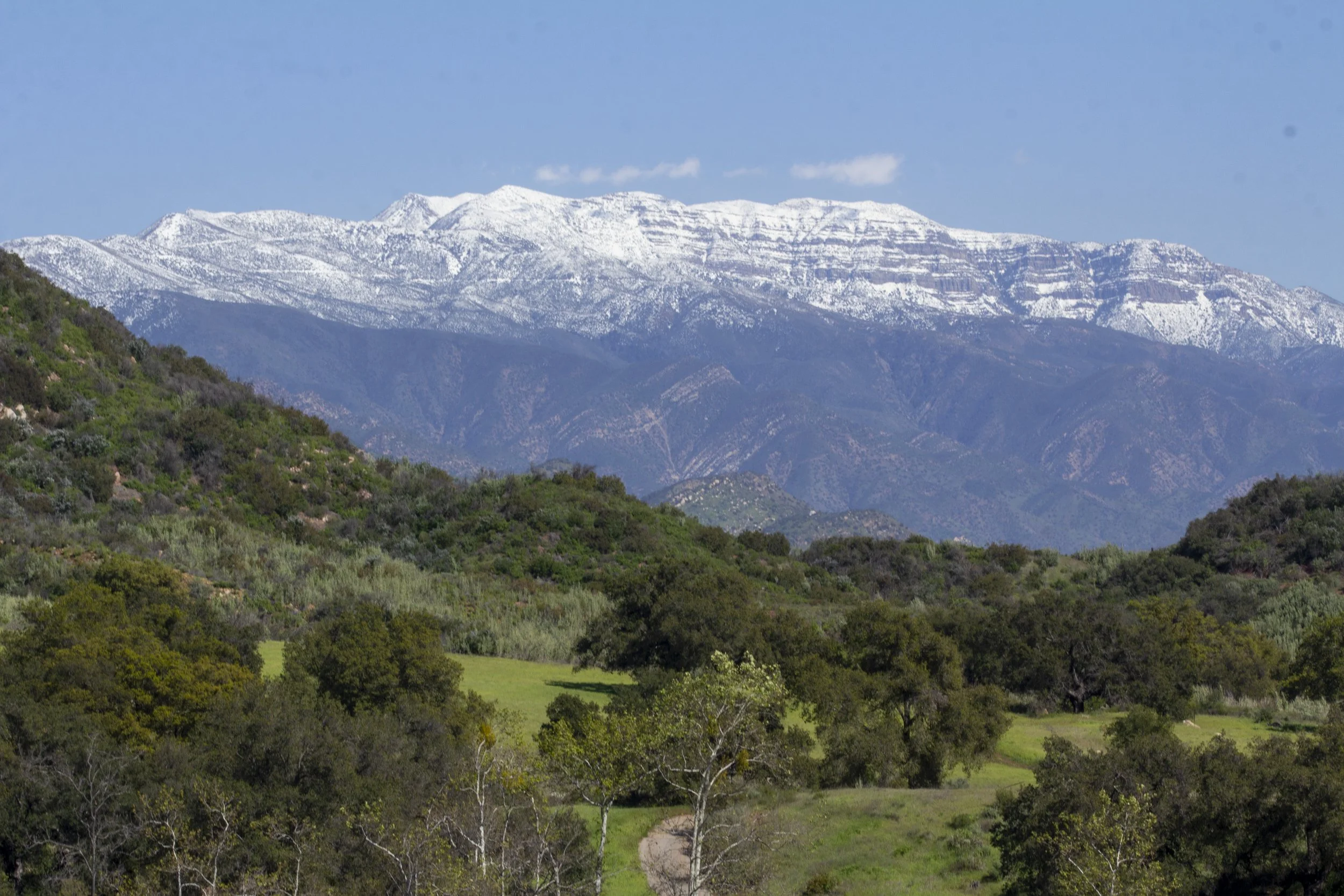 View of the Topa Topa Mountains