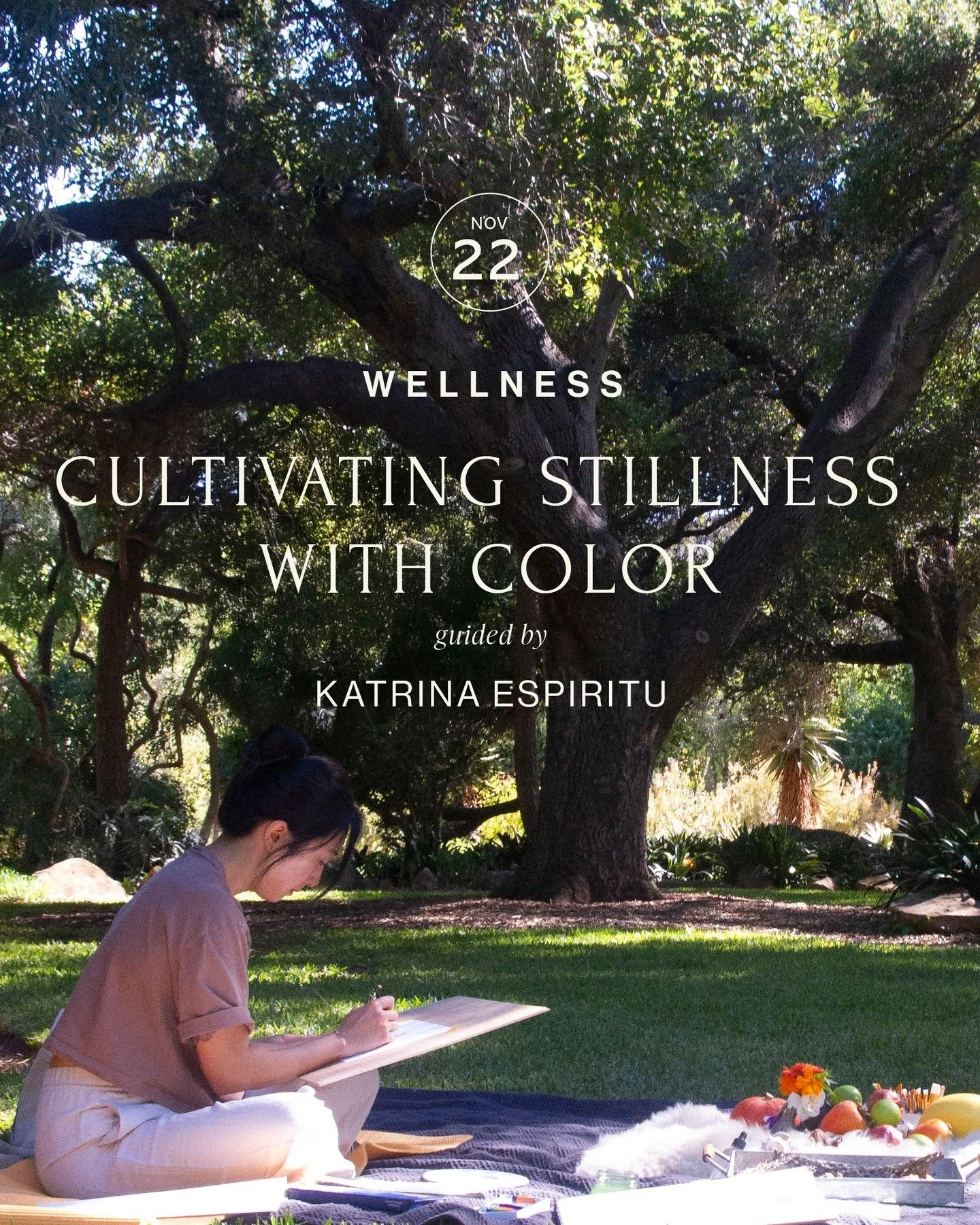 Join us for Cultivating Stillness with Color

Saturday, November 22, 2025
10:00 AM 1:30 PM

Join Katrina Espiritu @lupa_bags for a grounding meditative watercolor exploration. This focused experience invites you to let go of external pressures and an