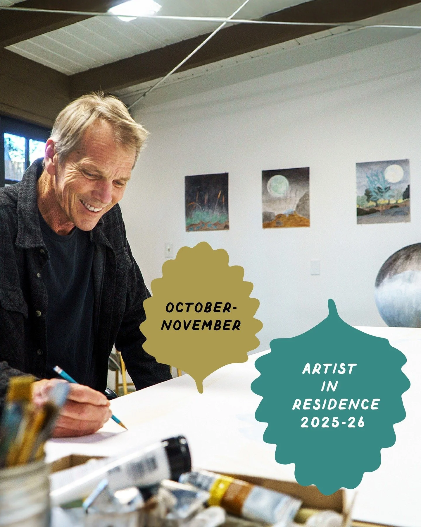 🌙 🌿 

Each year, Taft Gardens &amp; Nature Preserve selects at least one Invitational Artist-in-Residence for a one-month residency (which is really two-months because we buffer for rain). These artists are either at a career stage where they would