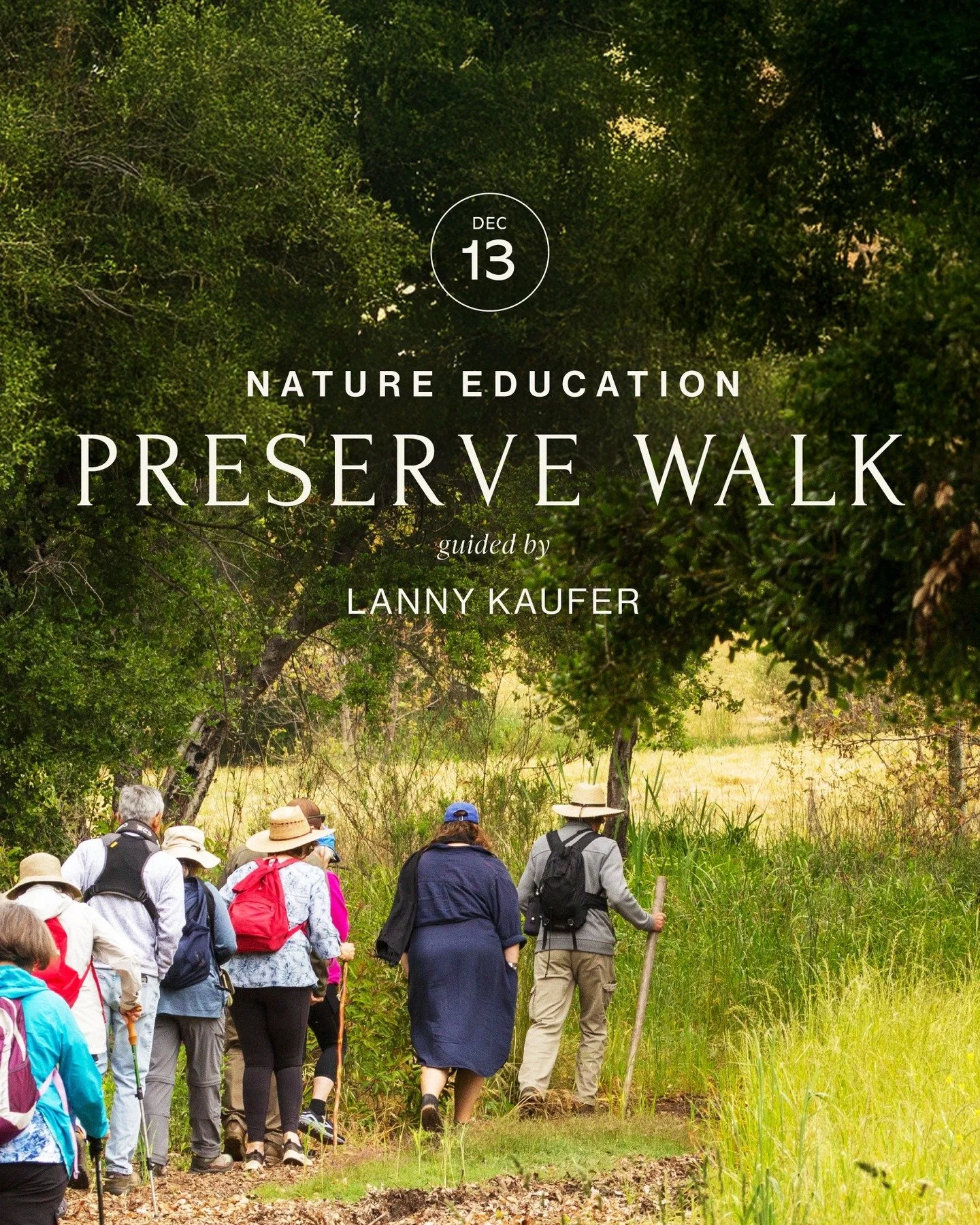 🌿 Nature Preserve Walk with Lanny Kaufer

Saturday, December 13, 2025
10:00 AM 12:00 PM

Join us for a unique nature education experience as we explore the trails of the Nature Preserve, only accessible through guided tours! With Lanny Kaufer leadin