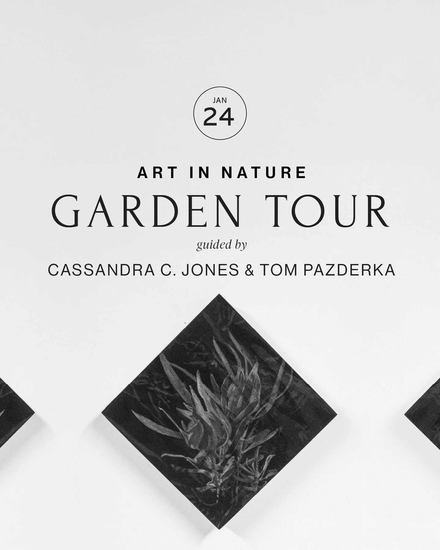 Join Cassandra C. Jones @jpegmountain, Artist and Arts Chair at Taft Gardens, along with our current 1-month Artist-in-Residence, Tom Pazderka @tompazderka, for a unique look at the property from the perspective of two artists. The duo will guide gue