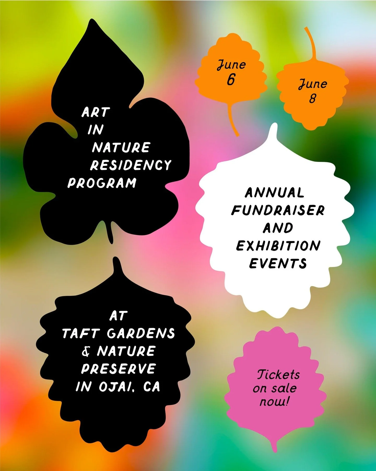 ✨ 🌵 📣 🎟️ 

Tickets are officially LIVE for the 6th Annual Art in Nature Residency Exhibition &amp; Fundraiser!

These events celebrate the deep relationship between humans and their environment through site-specific installations in and around the