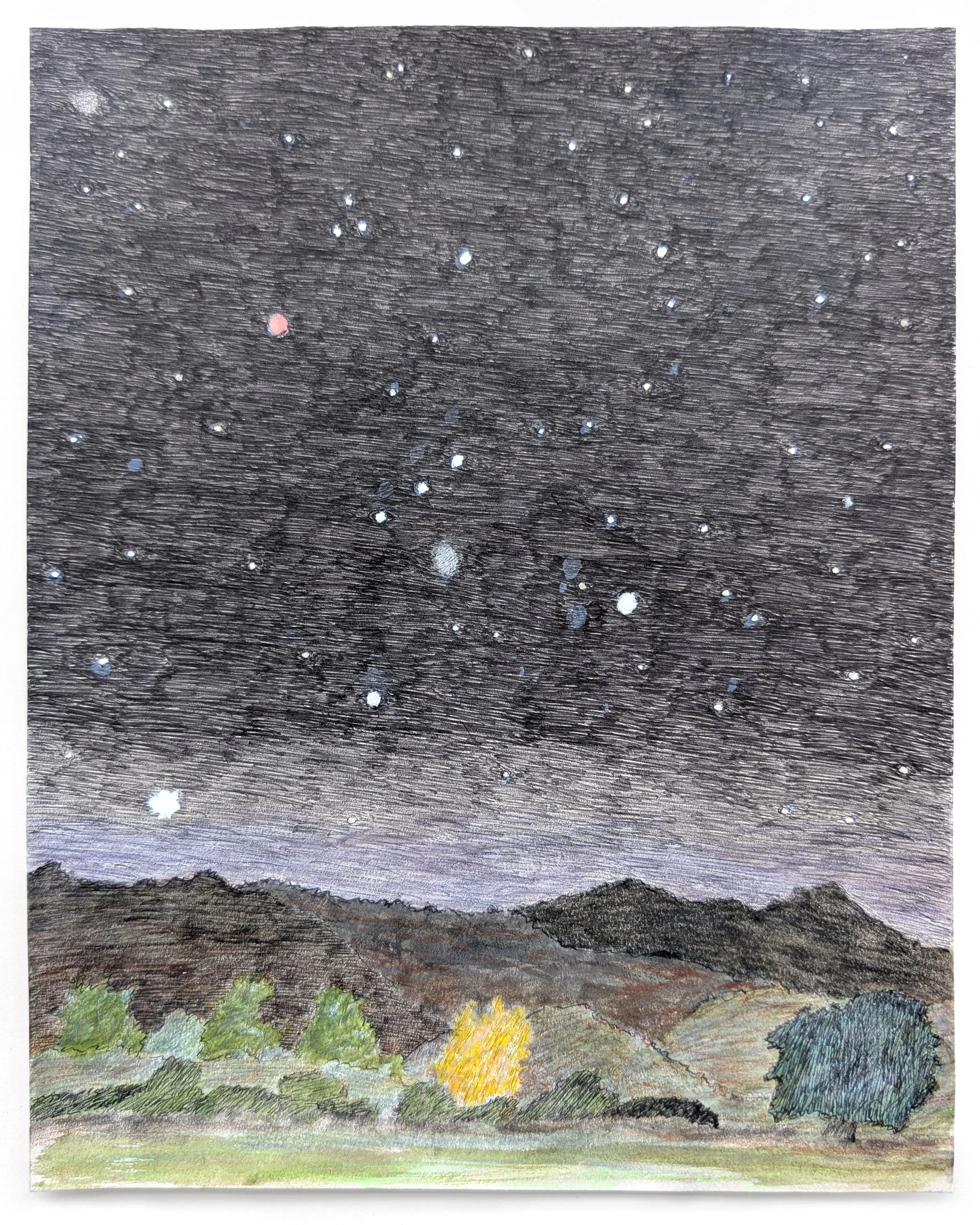 Orion Rising Over the Upper Meadow at Taft Gardens, 2025