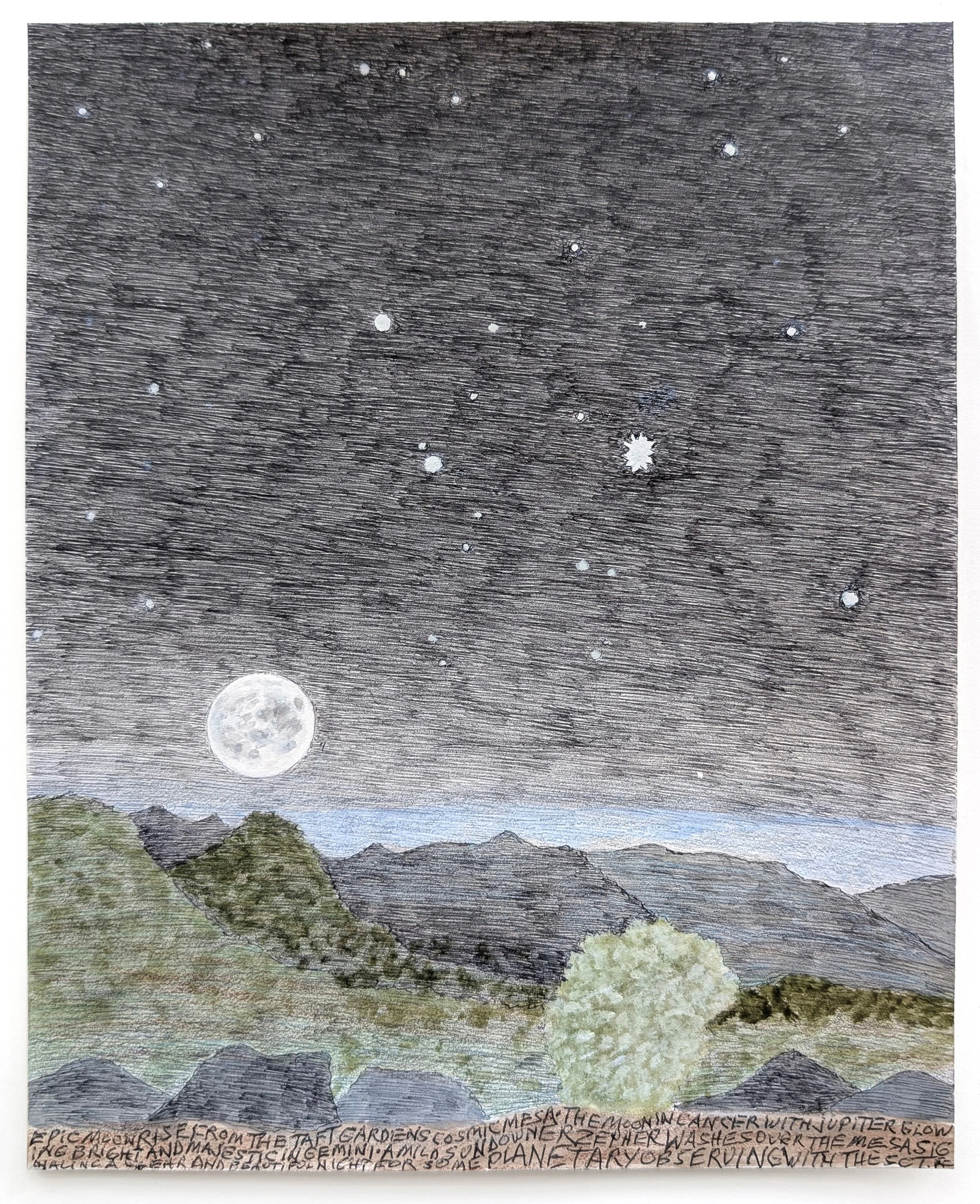 Full Moon and Jupiter Over Topa Topas, 2026