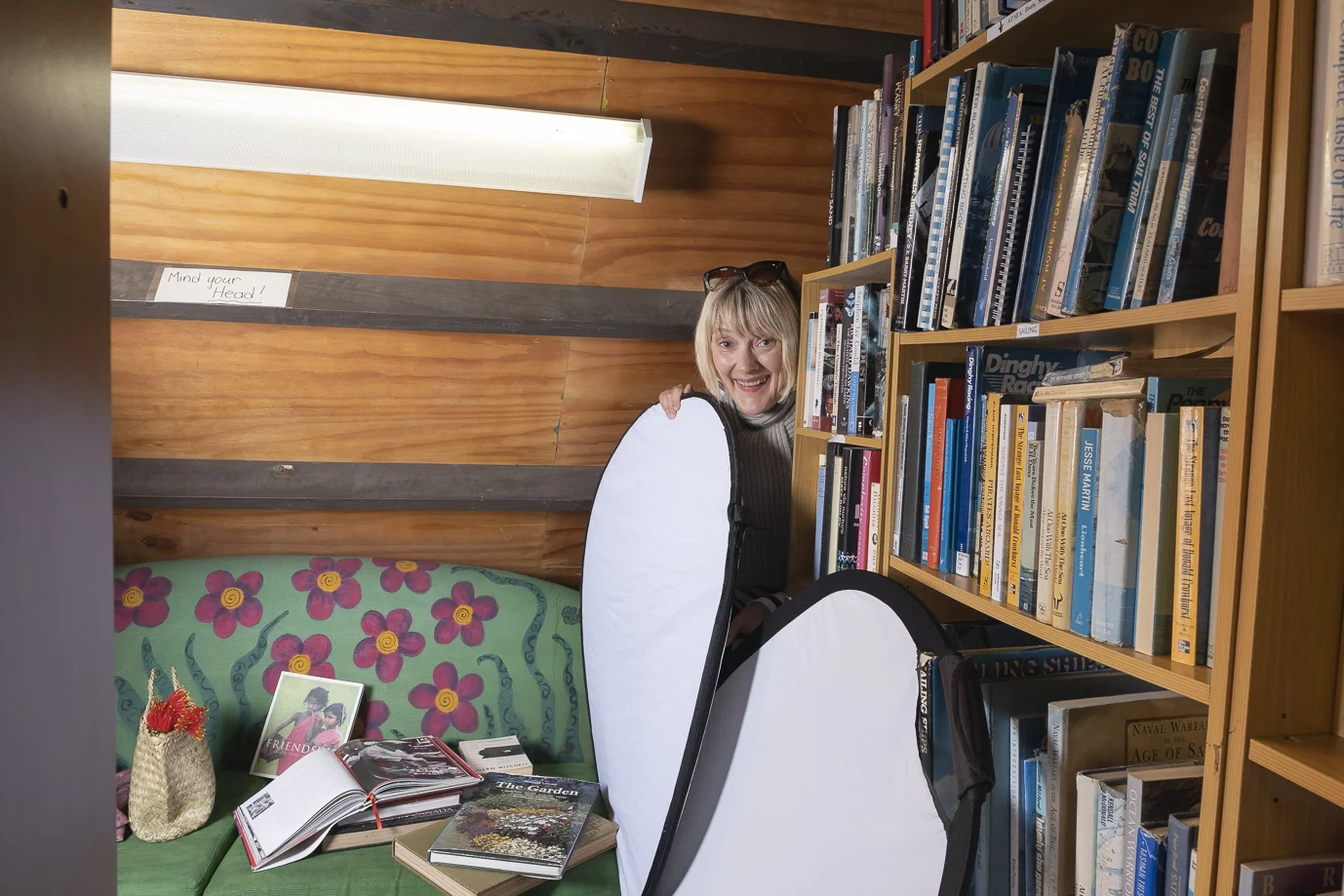 Trudie squeezed herself into some impossible places!