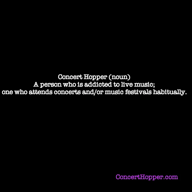 Happy Birthday, Concert Hopper!