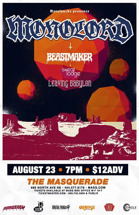Monolord with special guests Beastmaker, Sweat Lodge, & Leaving Babylon