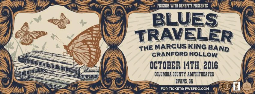 Blues Traveler, The Marcus King Band & Cranford Hollow play to benefit the Press on Fund in Evans, Ga.