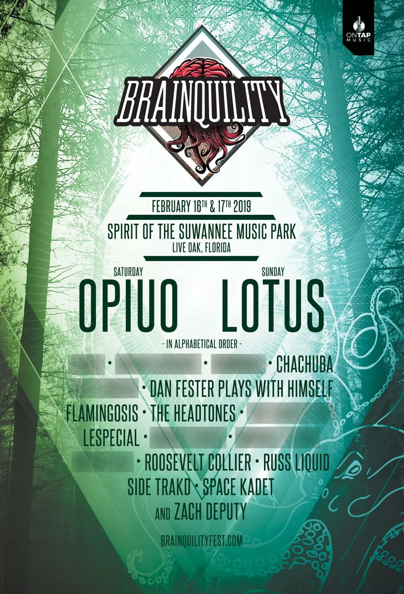 Brainquility 2019 Official Lineup Poster