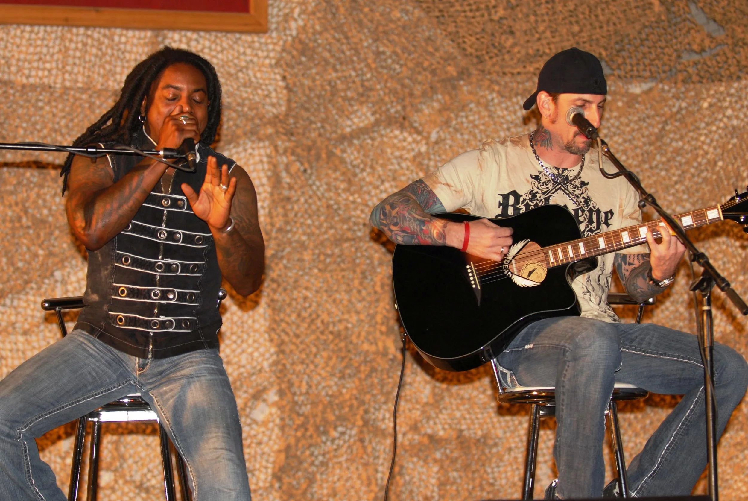 Sevendust performing at Bagram Air Base in Afghanistan, image from Department of Defense