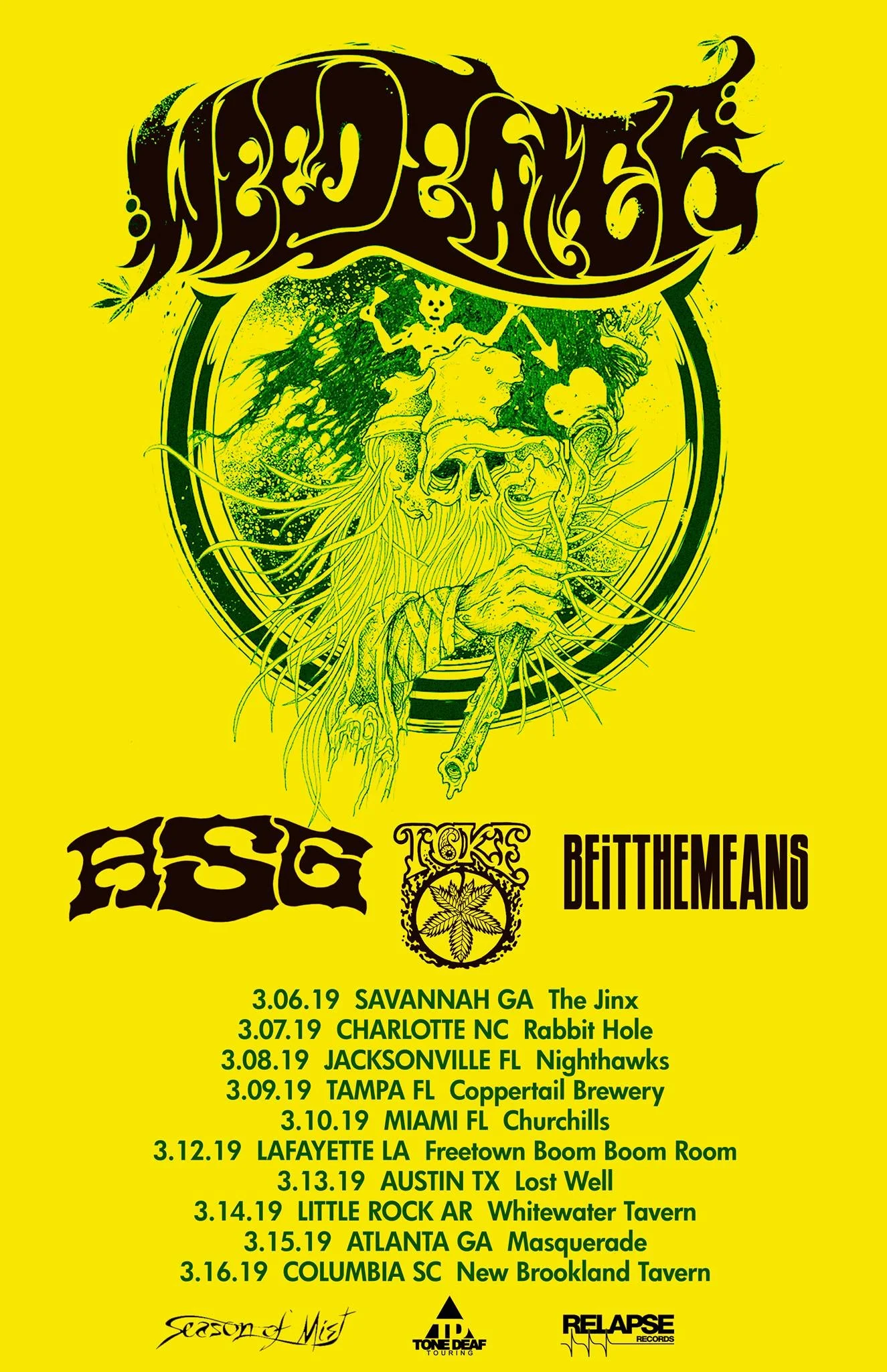 Weedeater/ASG/Toke/Beitthemeans: Live at The Masquerade