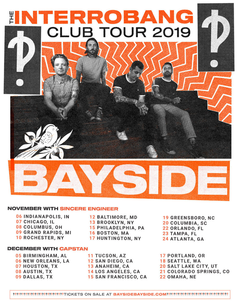 Bayside: Interrobang Club Tour 2019