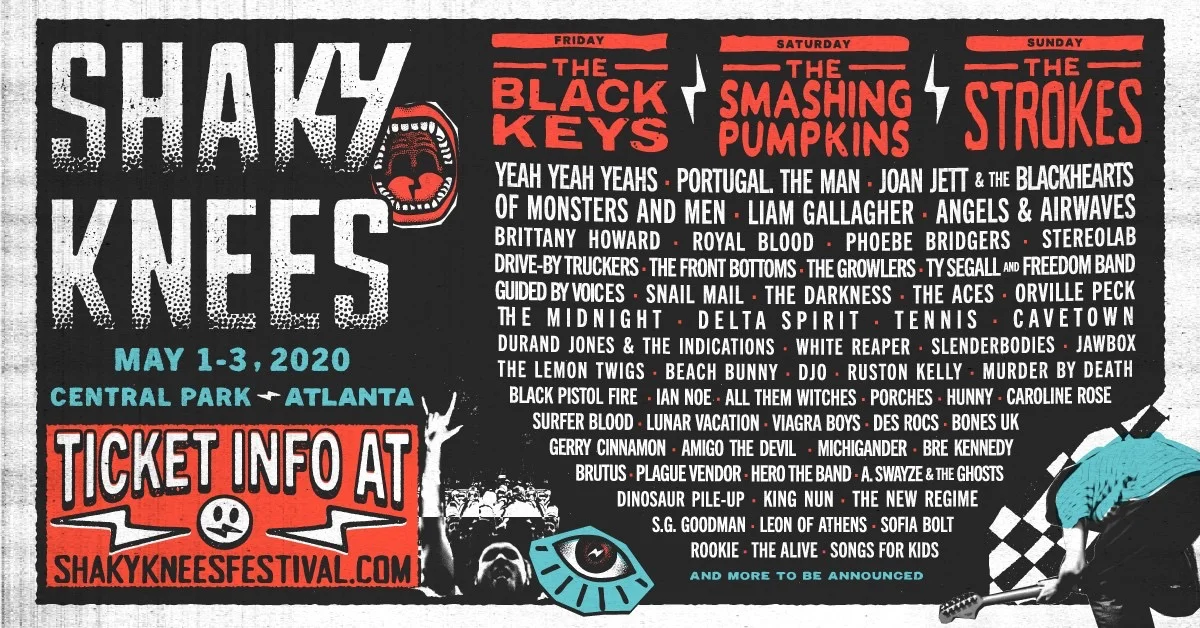 Six Damn Good Reasons to Rock Out at Shaky Knees (2020)! 