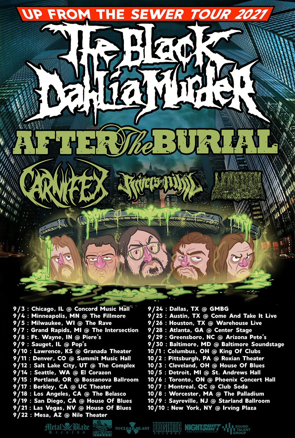 The Black Dahlia Murder Climb Up From the Sewer to Invade Atlanta's Center Stage