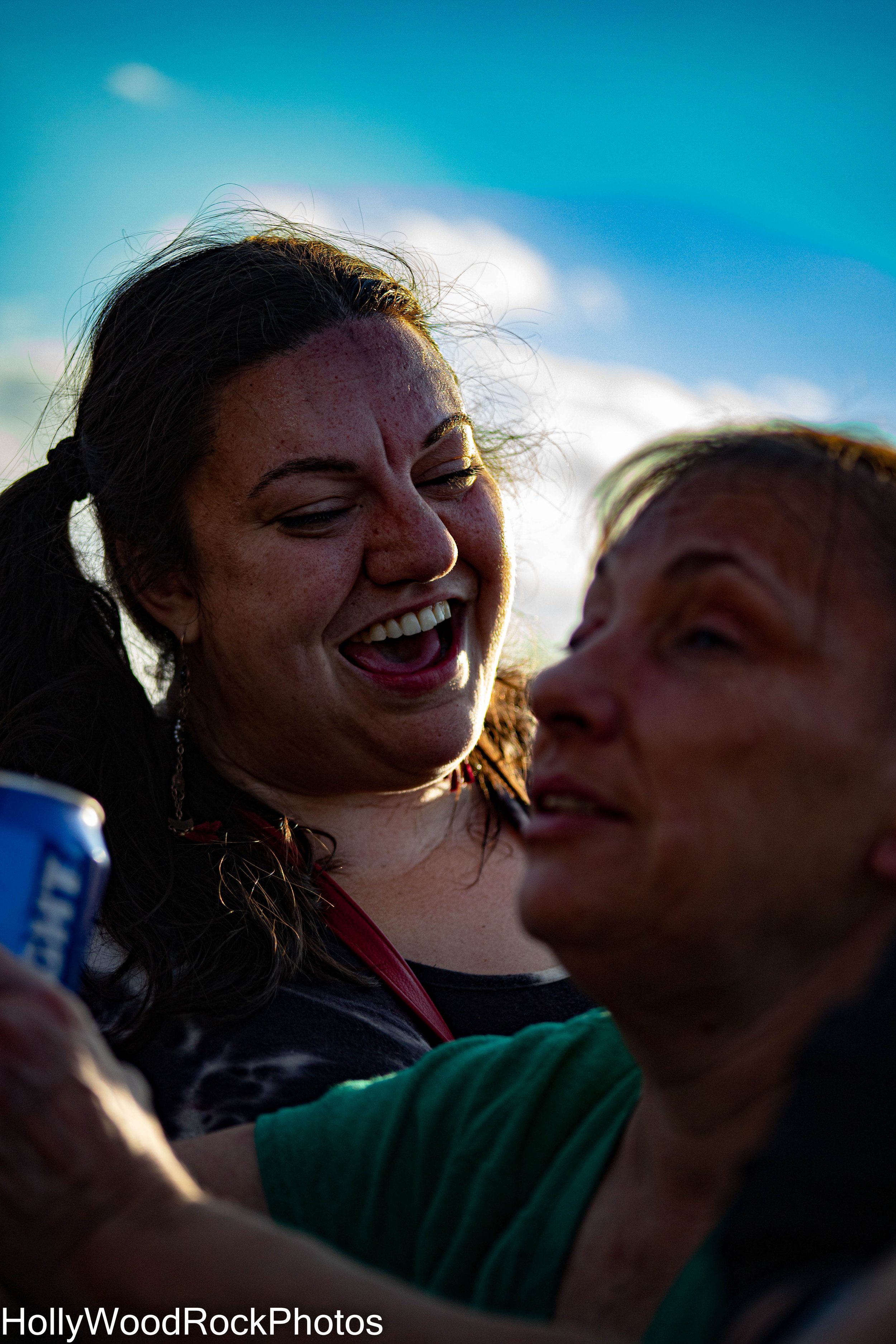 A Fan Smiles at Blue Ridge Rock Festival by Holly Williams
