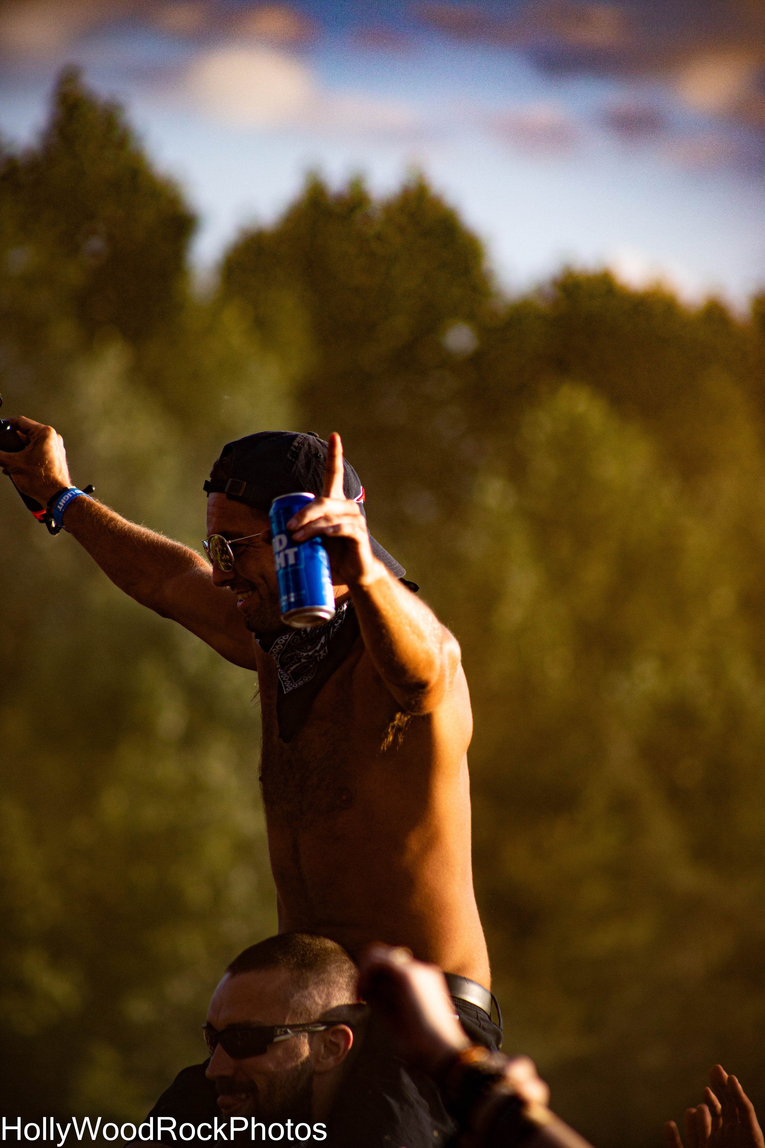 Crowd Surfers at Blue Ridge Rock Festival by Holly Williams