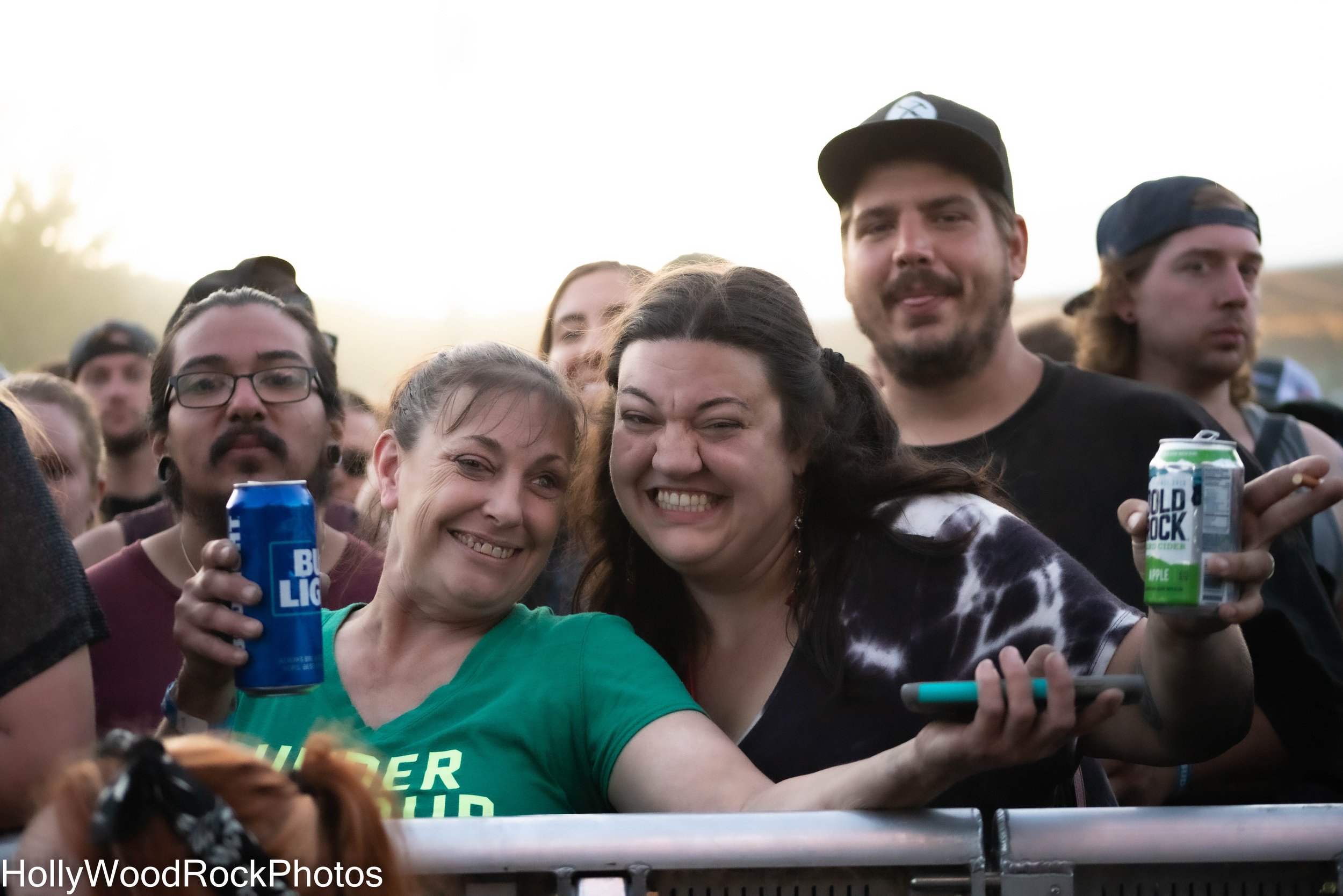 Some Fans Pose for a Photo at Blue Ridge Rock Festival by Holly Williams