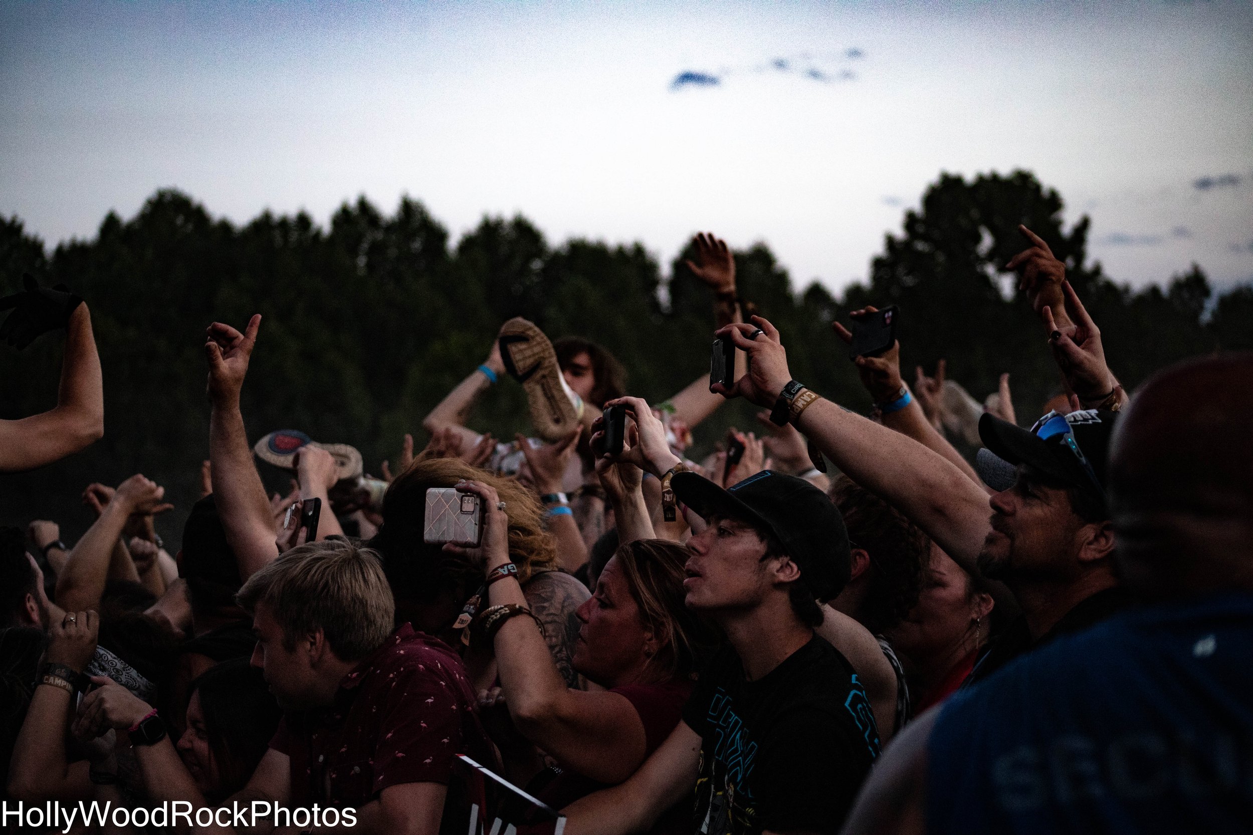 Crowd Surfers at Blue Ridge Rock Festival by Holly Williams