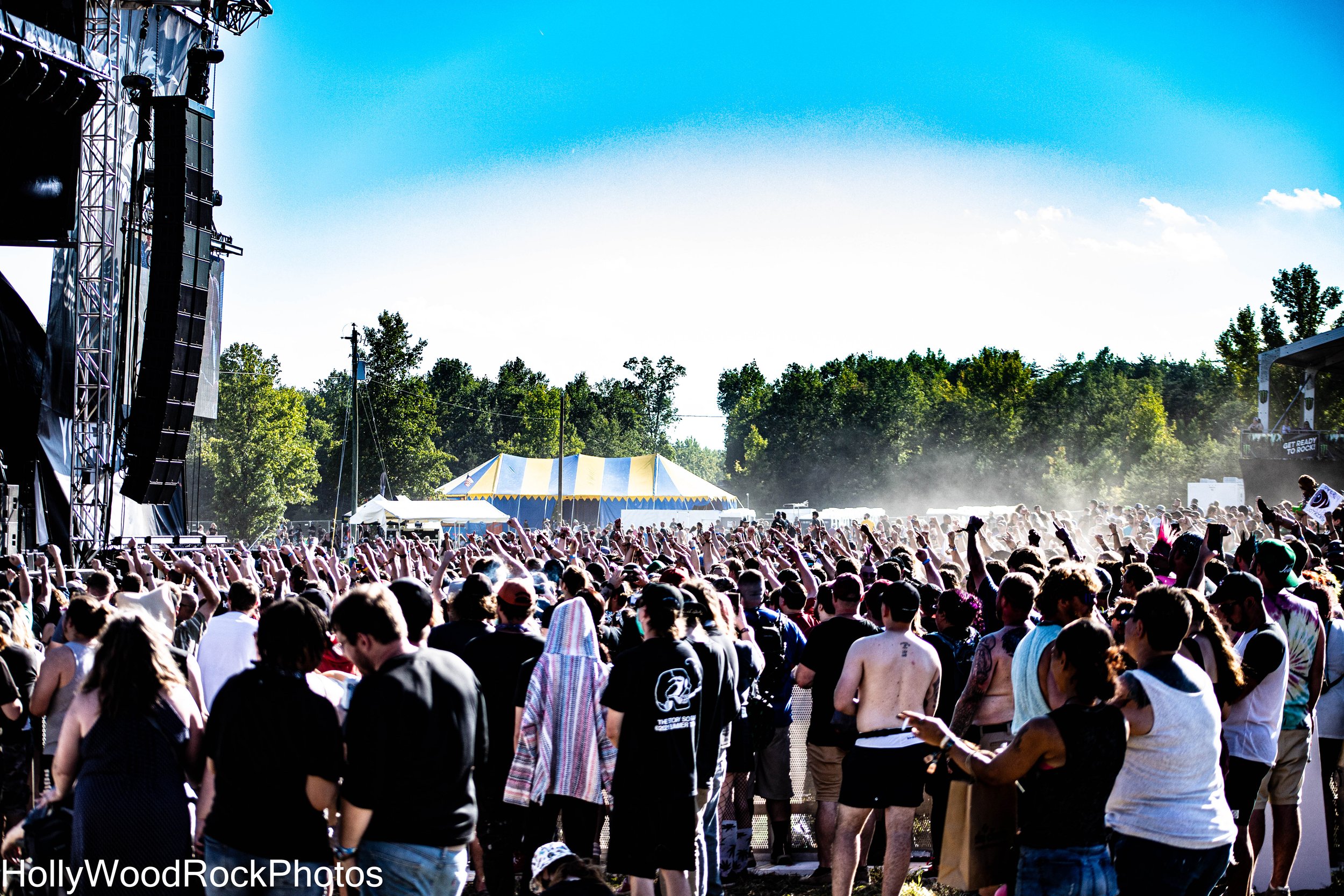 The Crowd Gathered at at Blue Ridge Rock Festival by Holly Williams