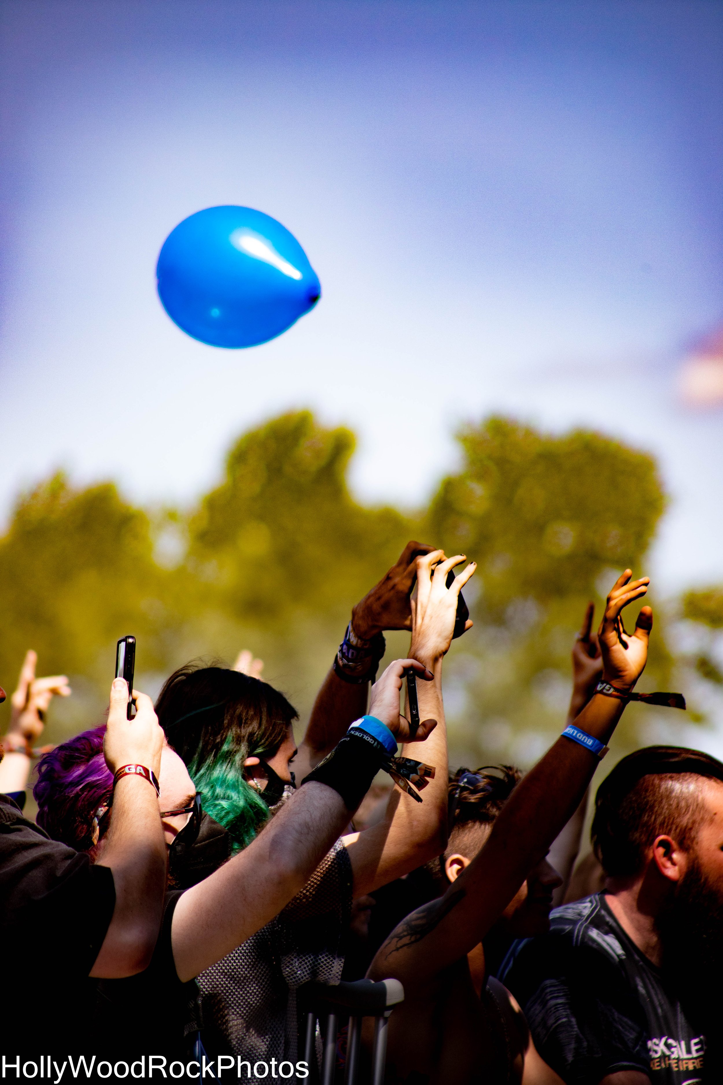 A Balloon Hovers Above the Crowd at Blue Ridge Rock Festival by Holly Williams