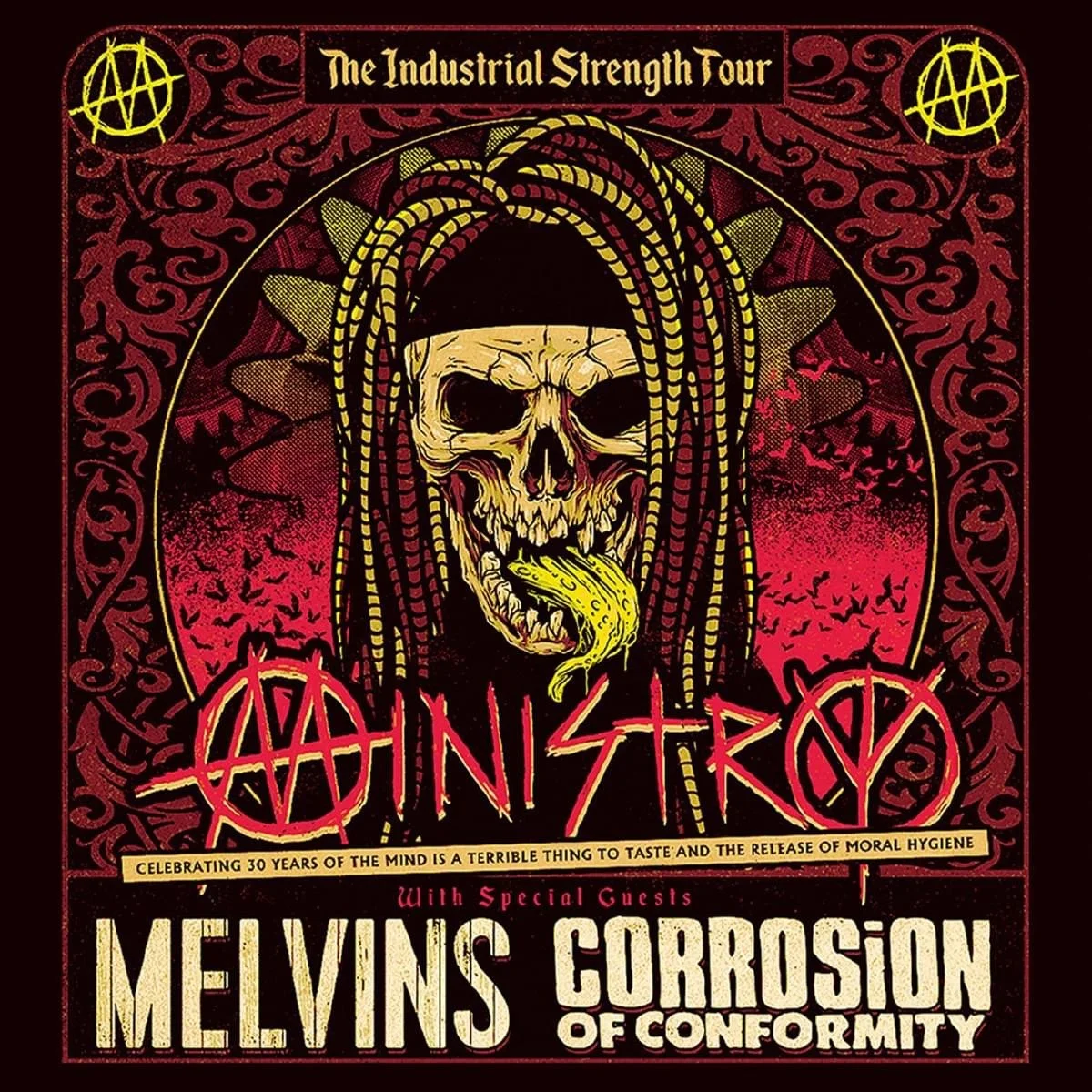 The Industrial Strength Tour: Ministry w/ Corrosion of Conformity &amp; (the) Melvins live at The Tabernacle!