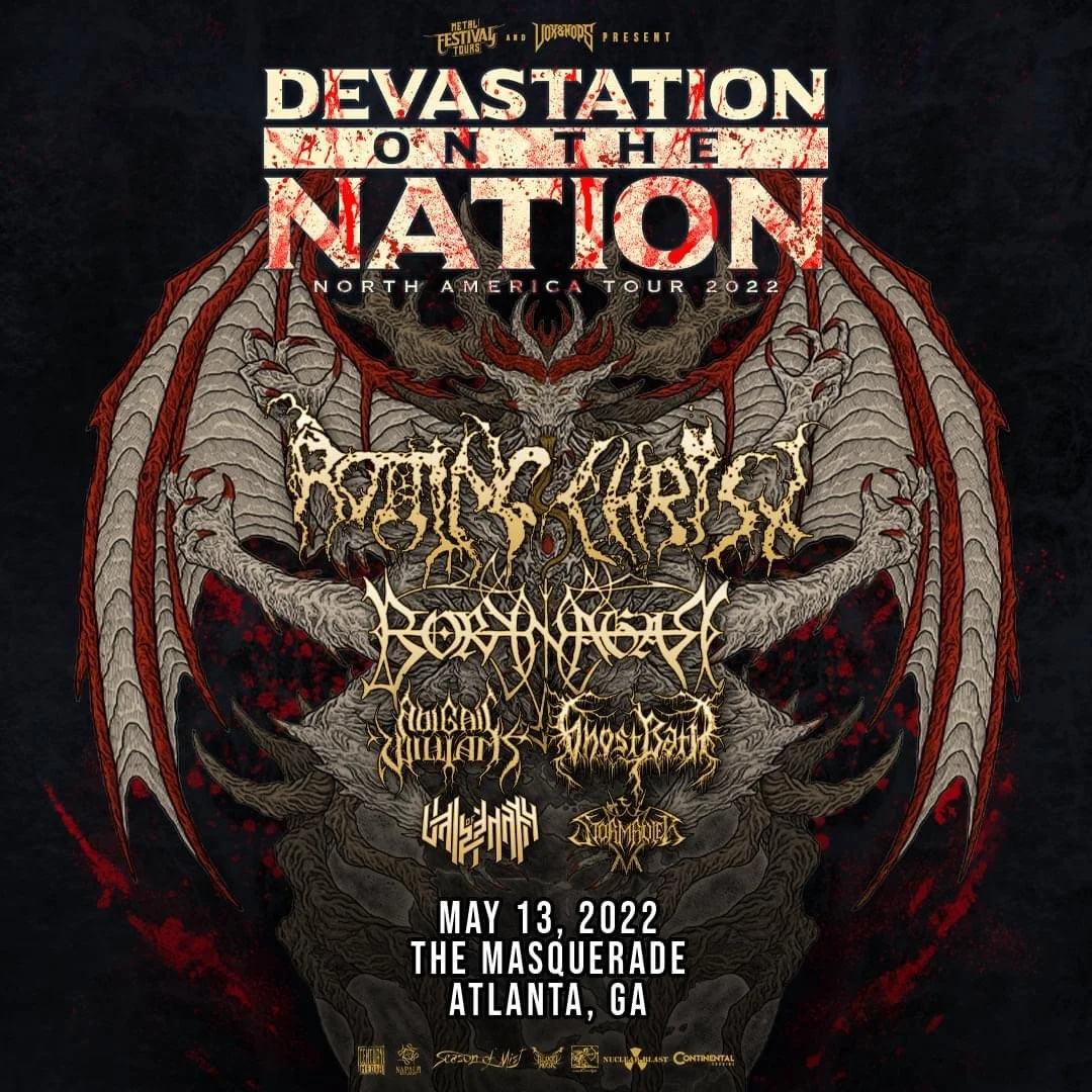 Devastation on the Nation Tour ‘22: Rotting Christ, Borknagar, Abigail Williams, Ghost Bath, Vale of Pnath, &amp; Stormruler Invade The Masquerade!